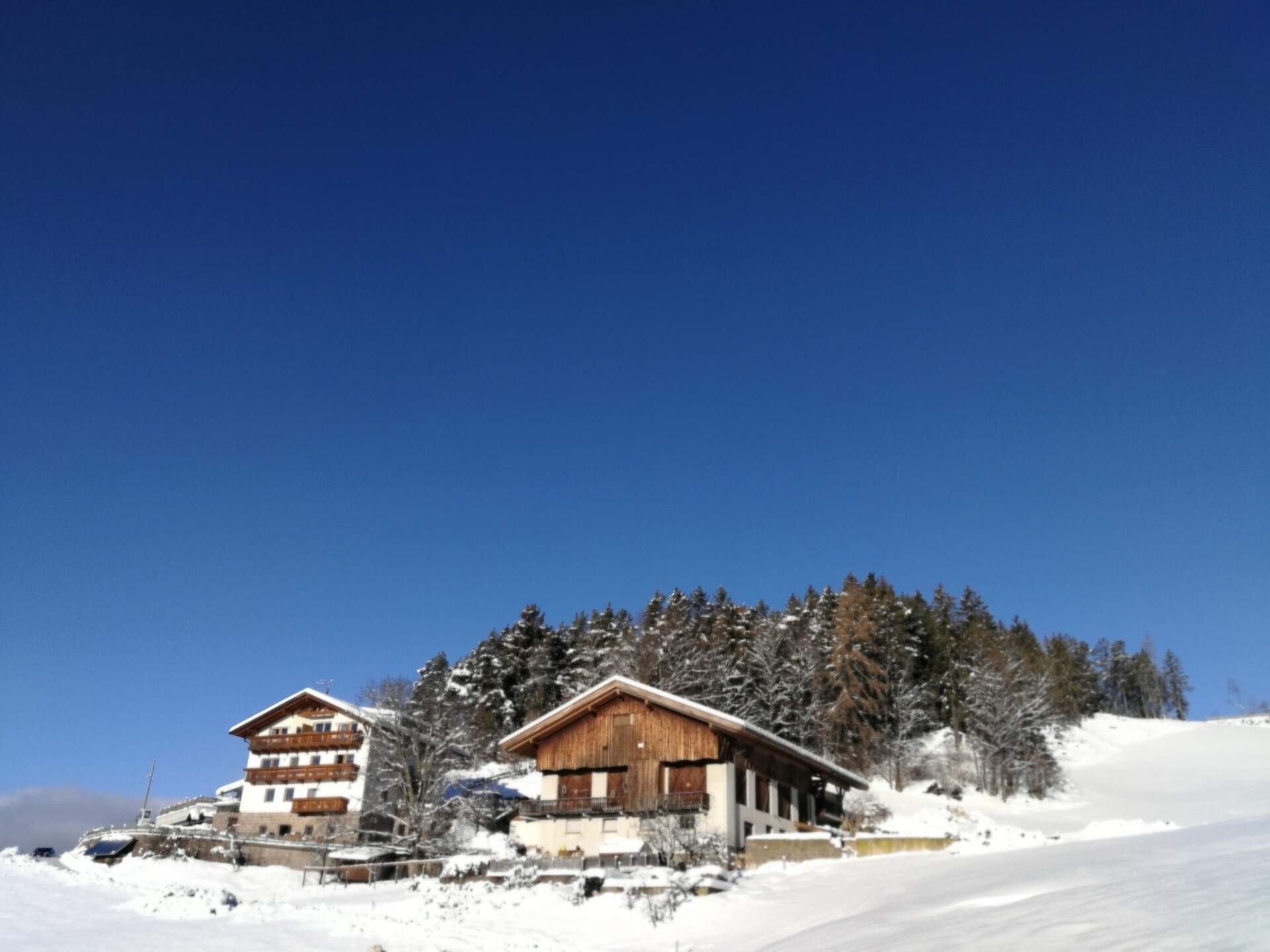 Untermathon Hof a Verano in inverno, Alto Adige