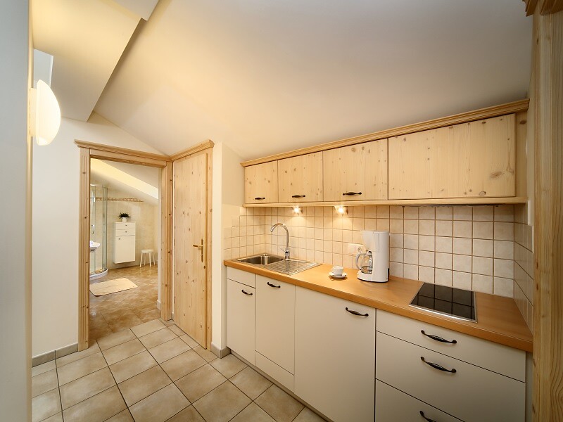 Küche in der Ferienwohnung "Schenna"