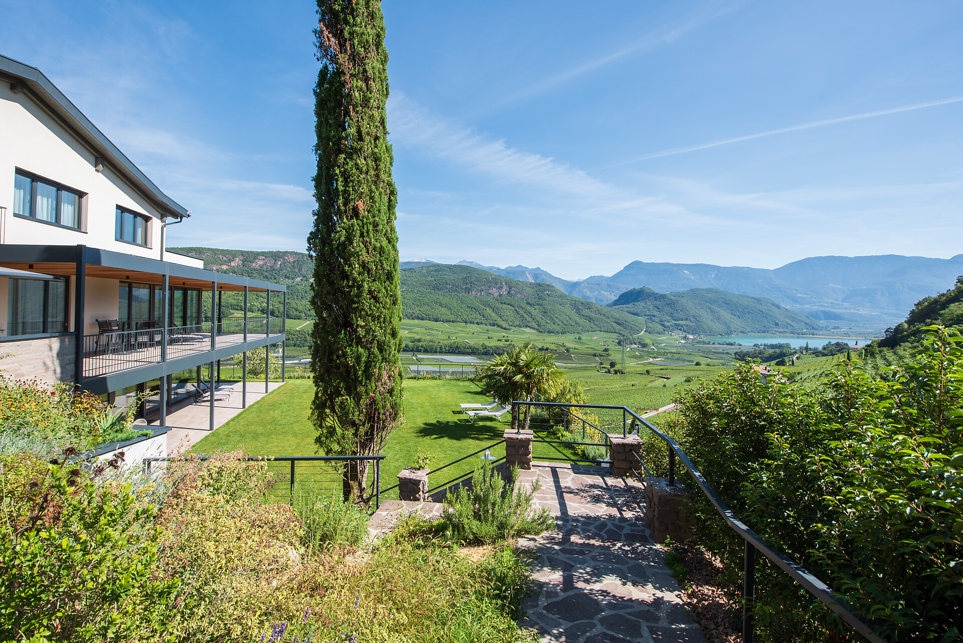 The villa  with view to Lake Kalterer