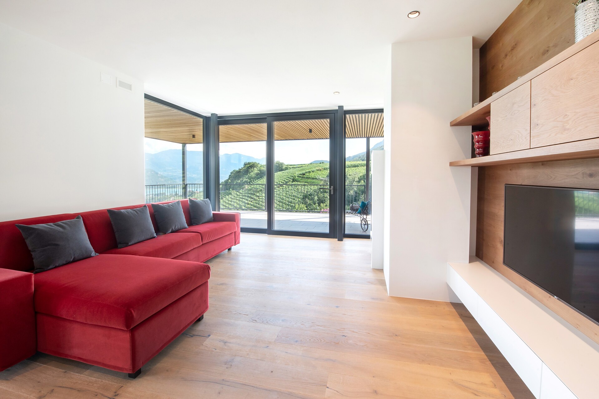 Living room and kitchen