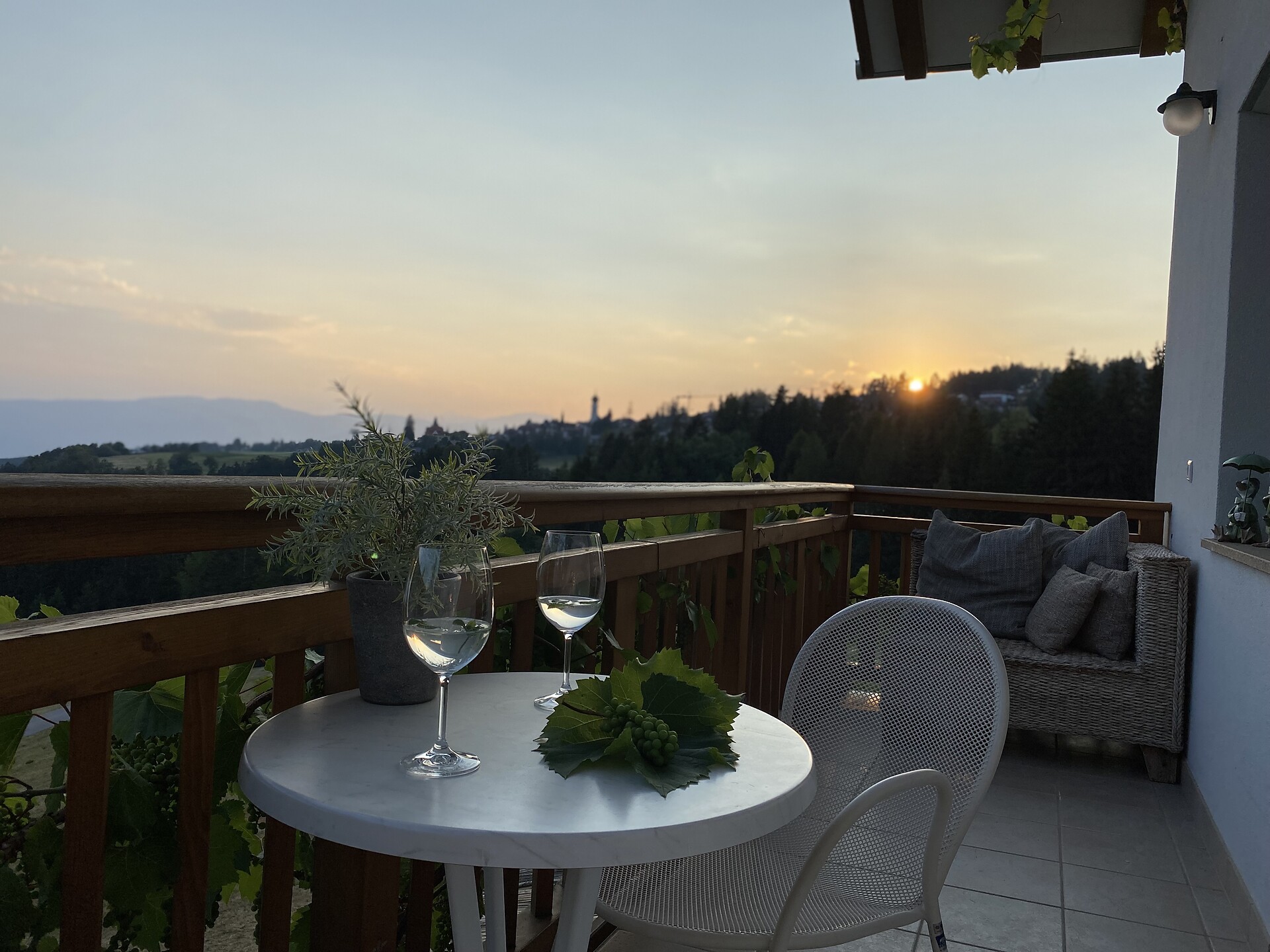 Tramonto dal balcone