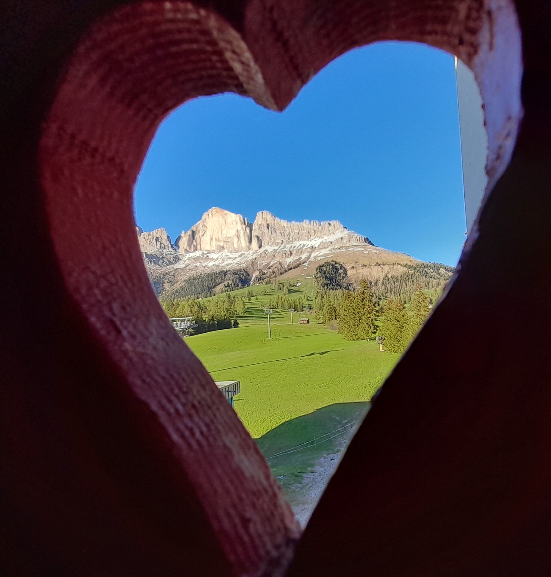 Blick aus den Fenstern der Villa San Pio X