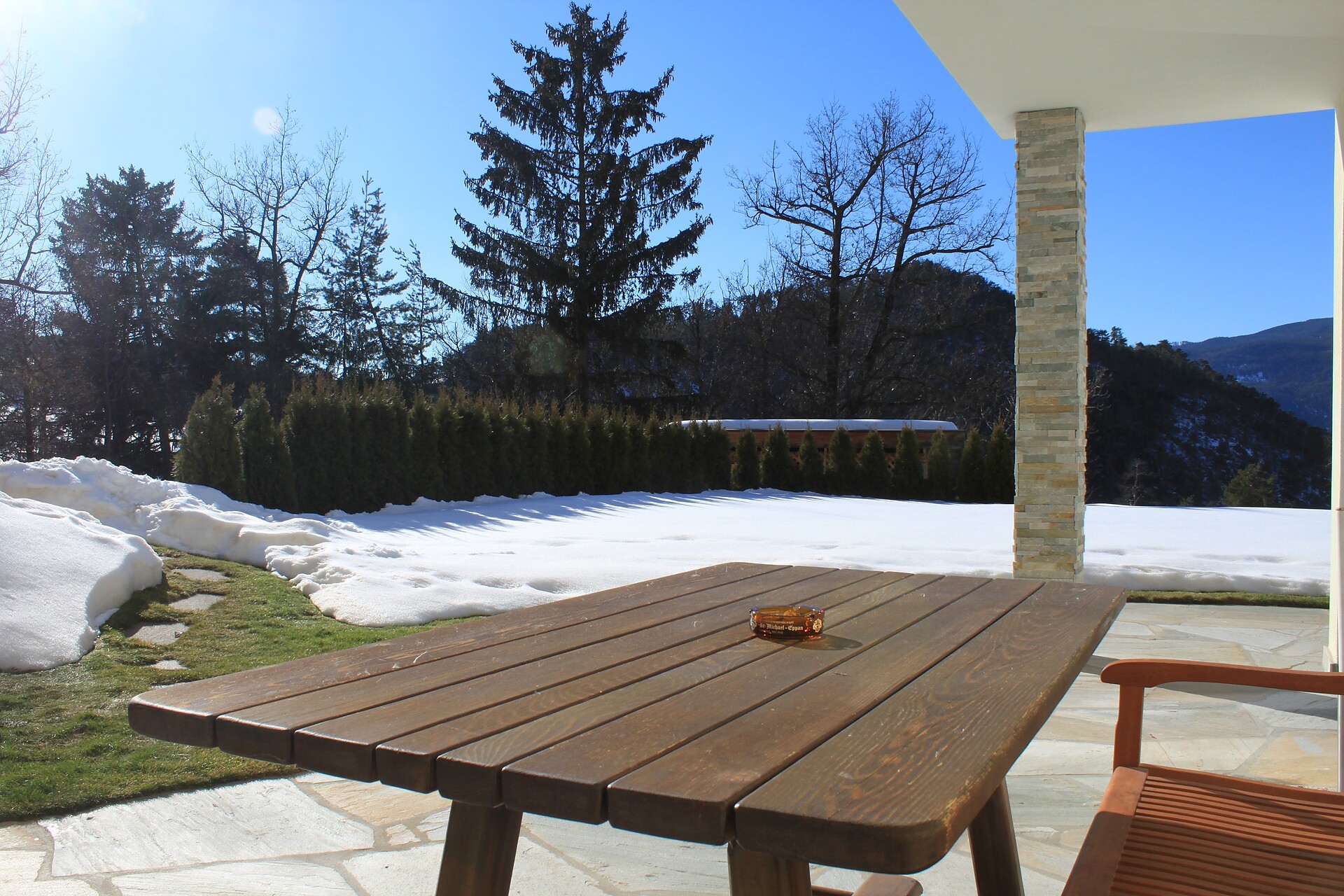 Terrasse im Winter