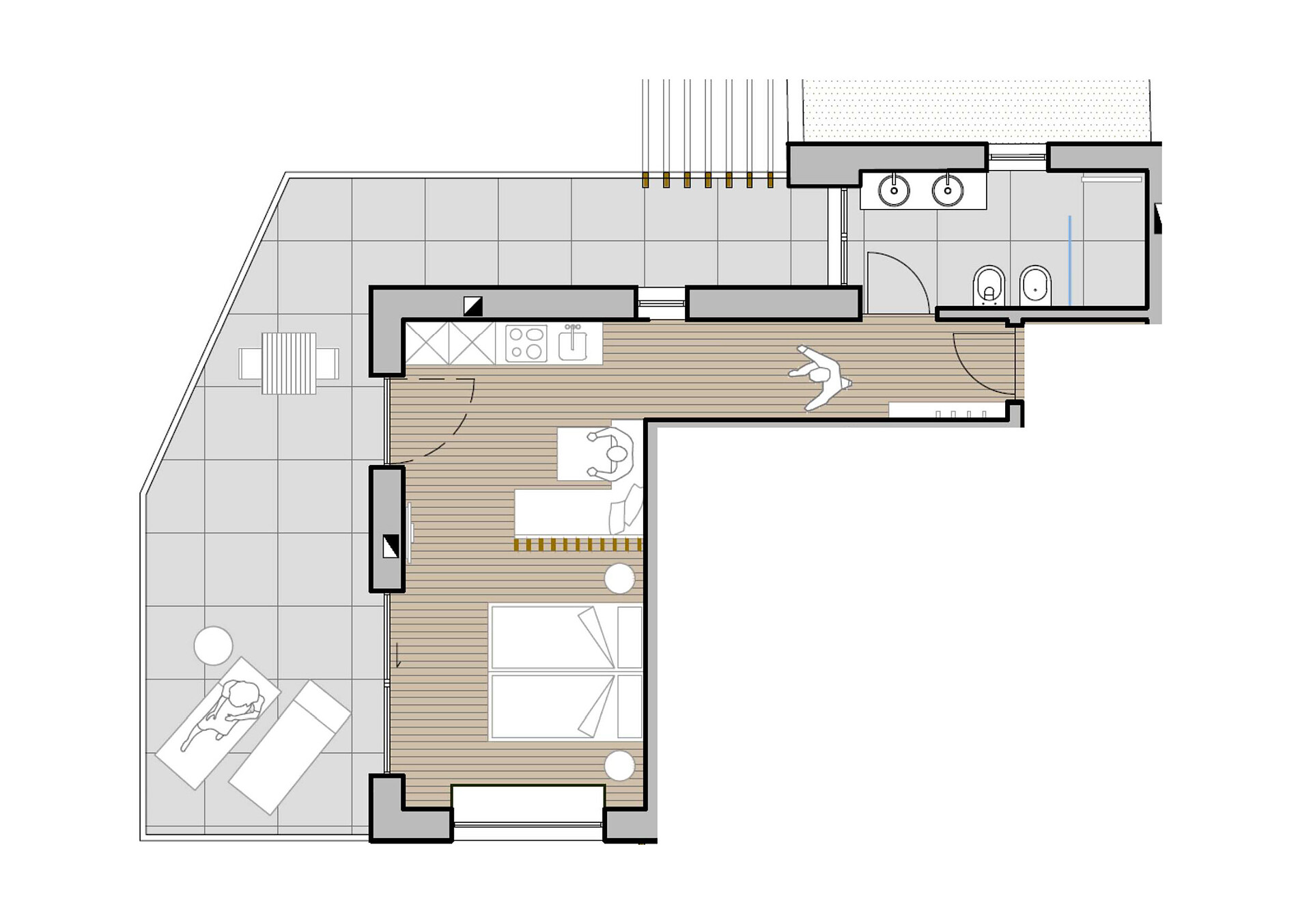 Grundriss Apartment Schwarzhorn