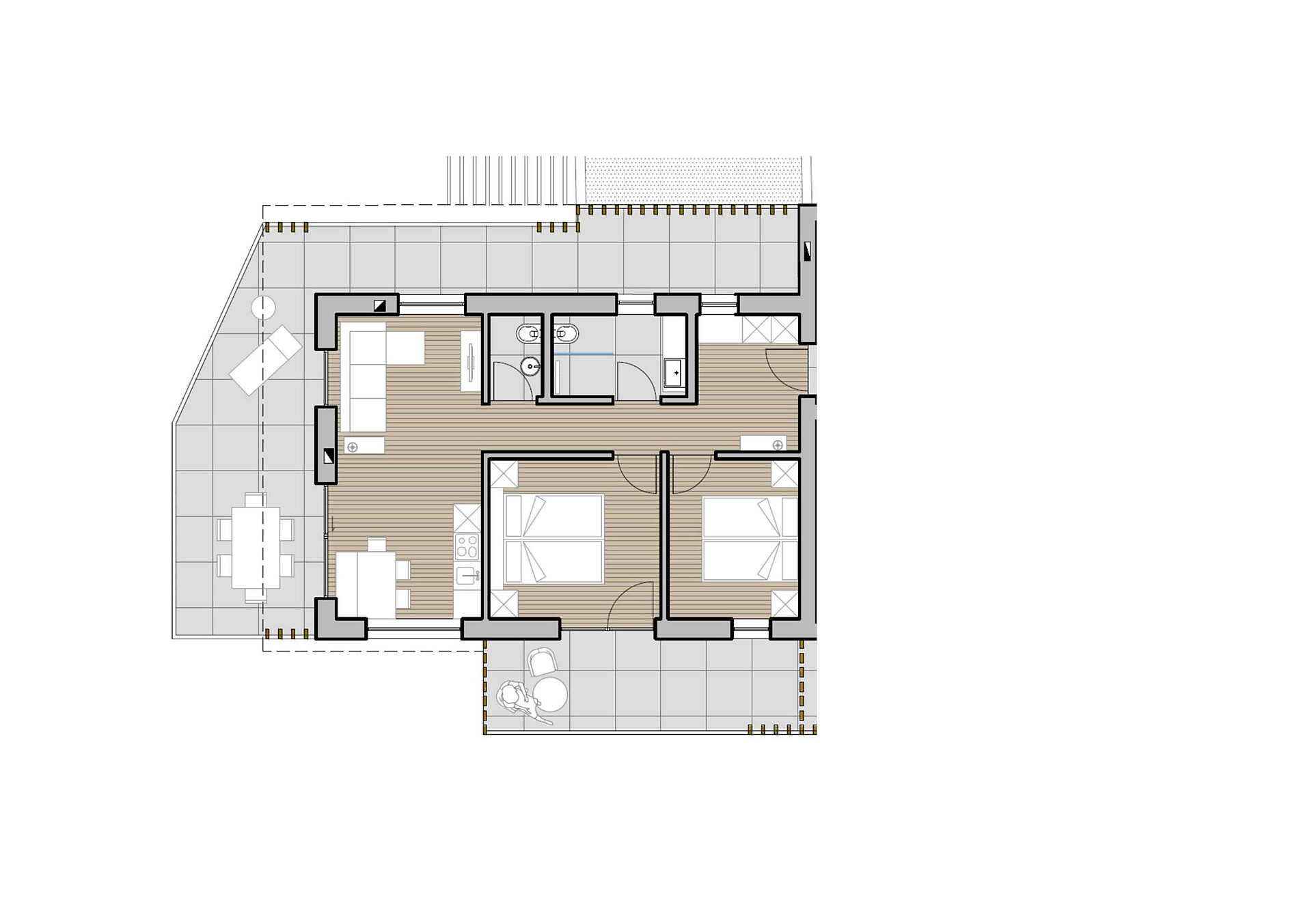 Grundtriss Penthouse