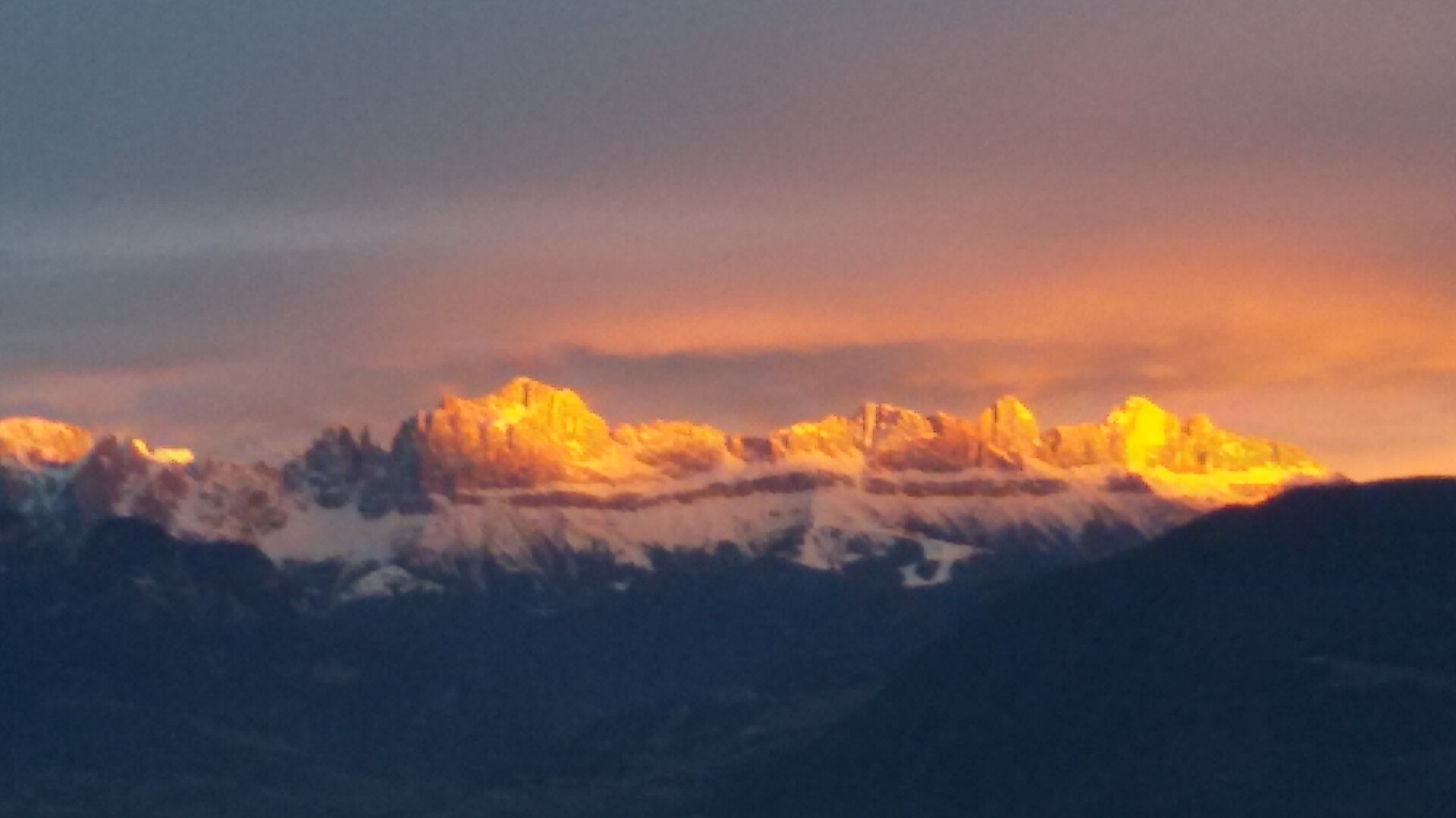 Abendrot am Rosengarten