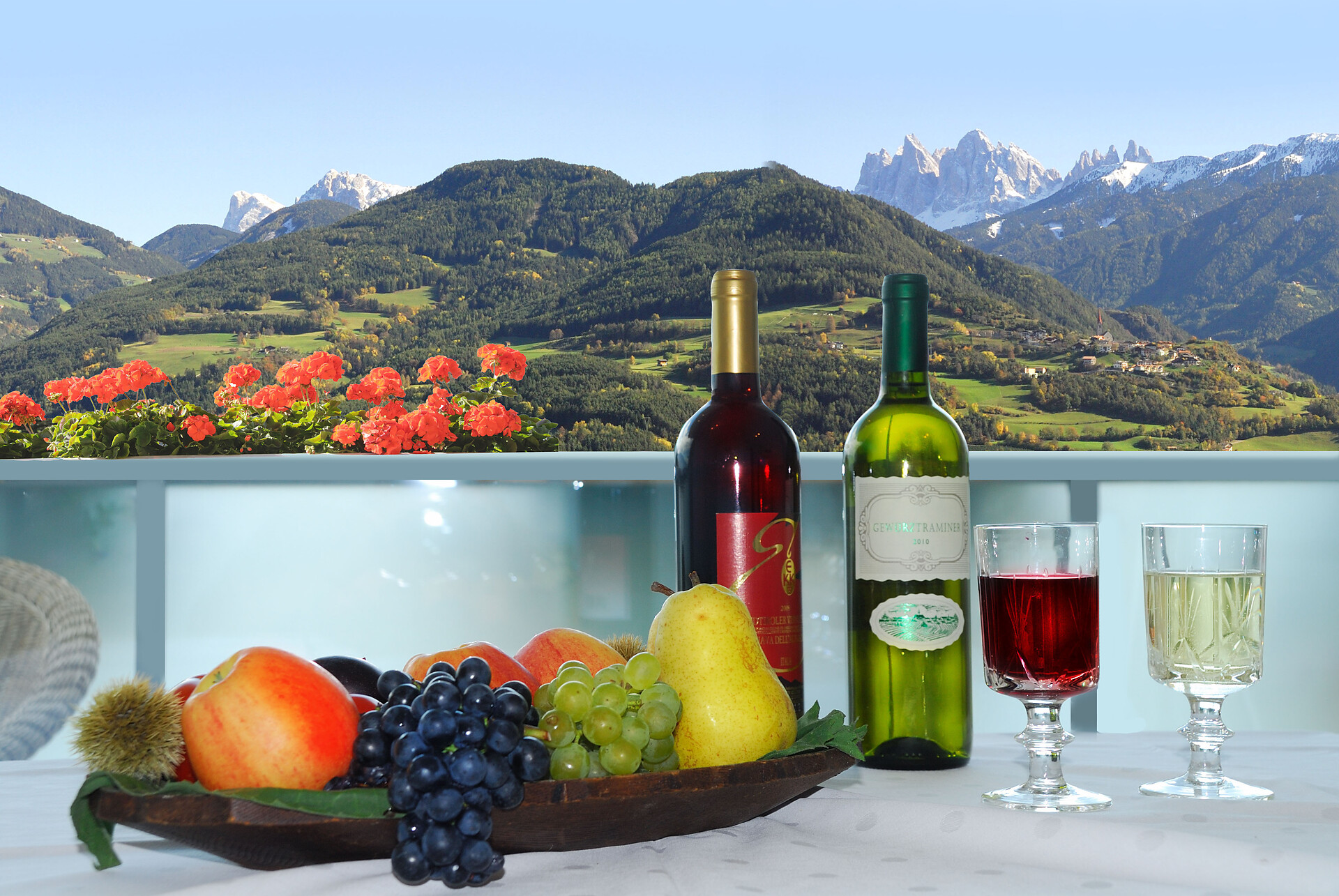Vista panoramica sul balcone
