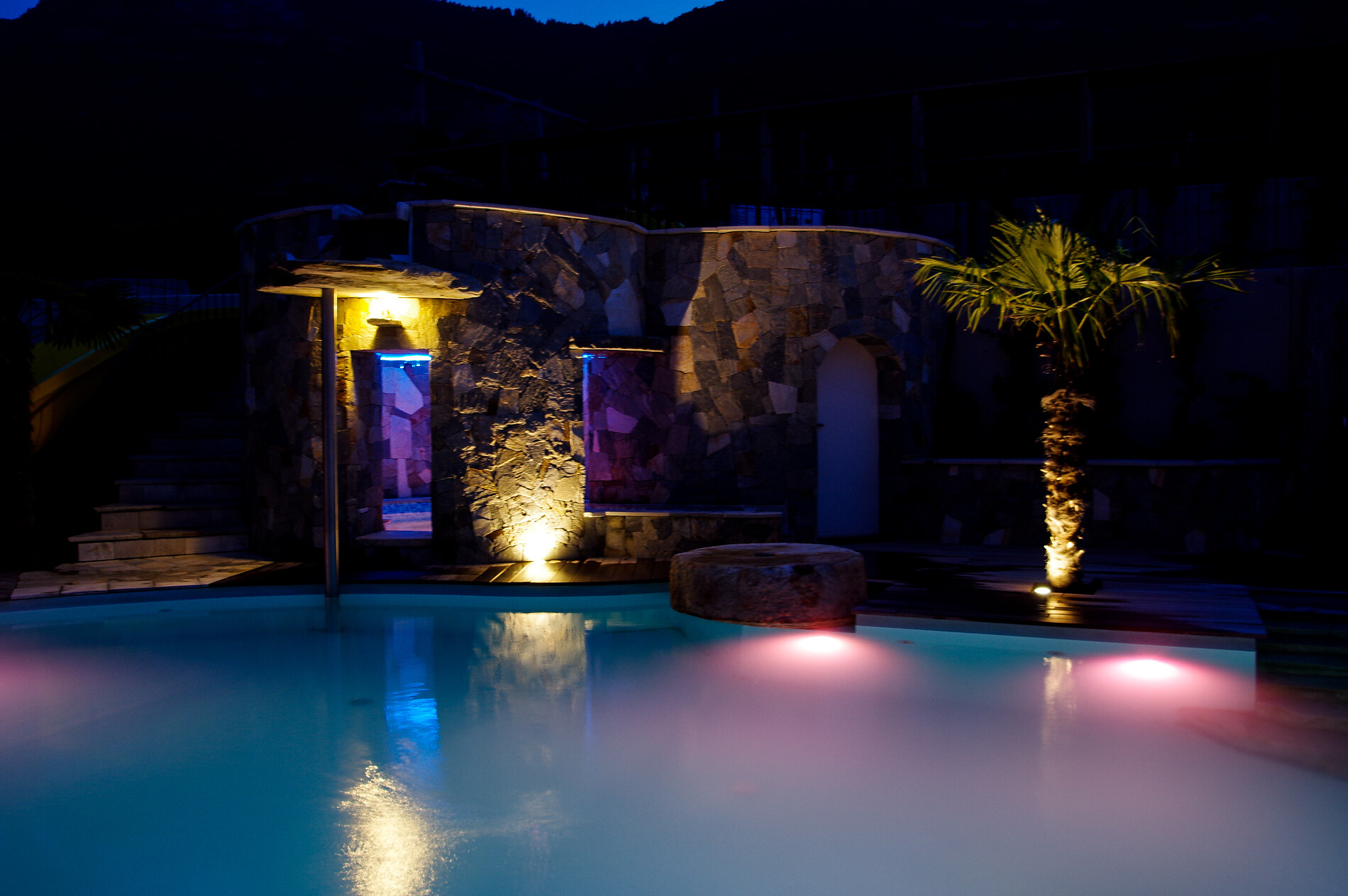 pool by night