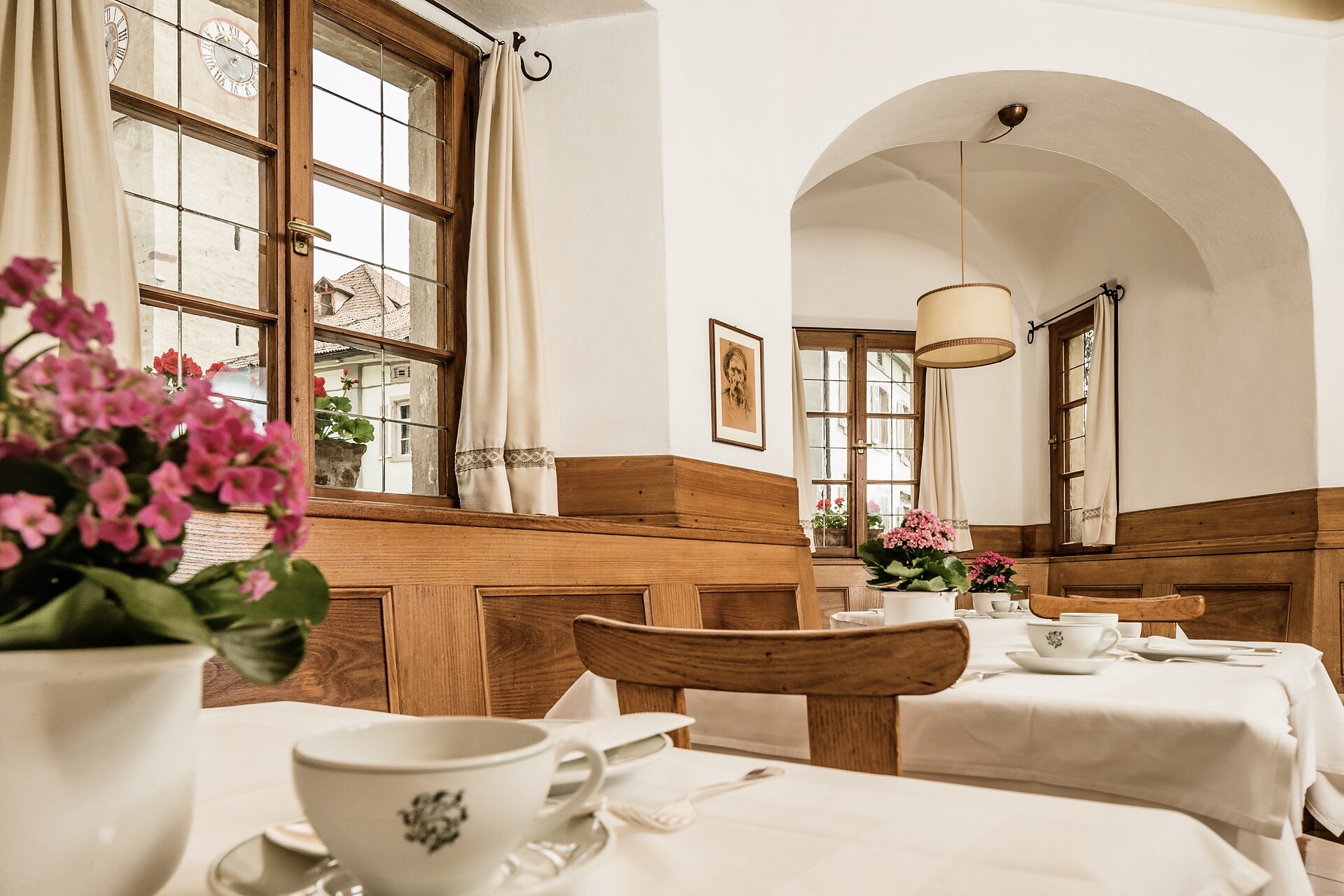 Frühstücken in historischen Gaststuben