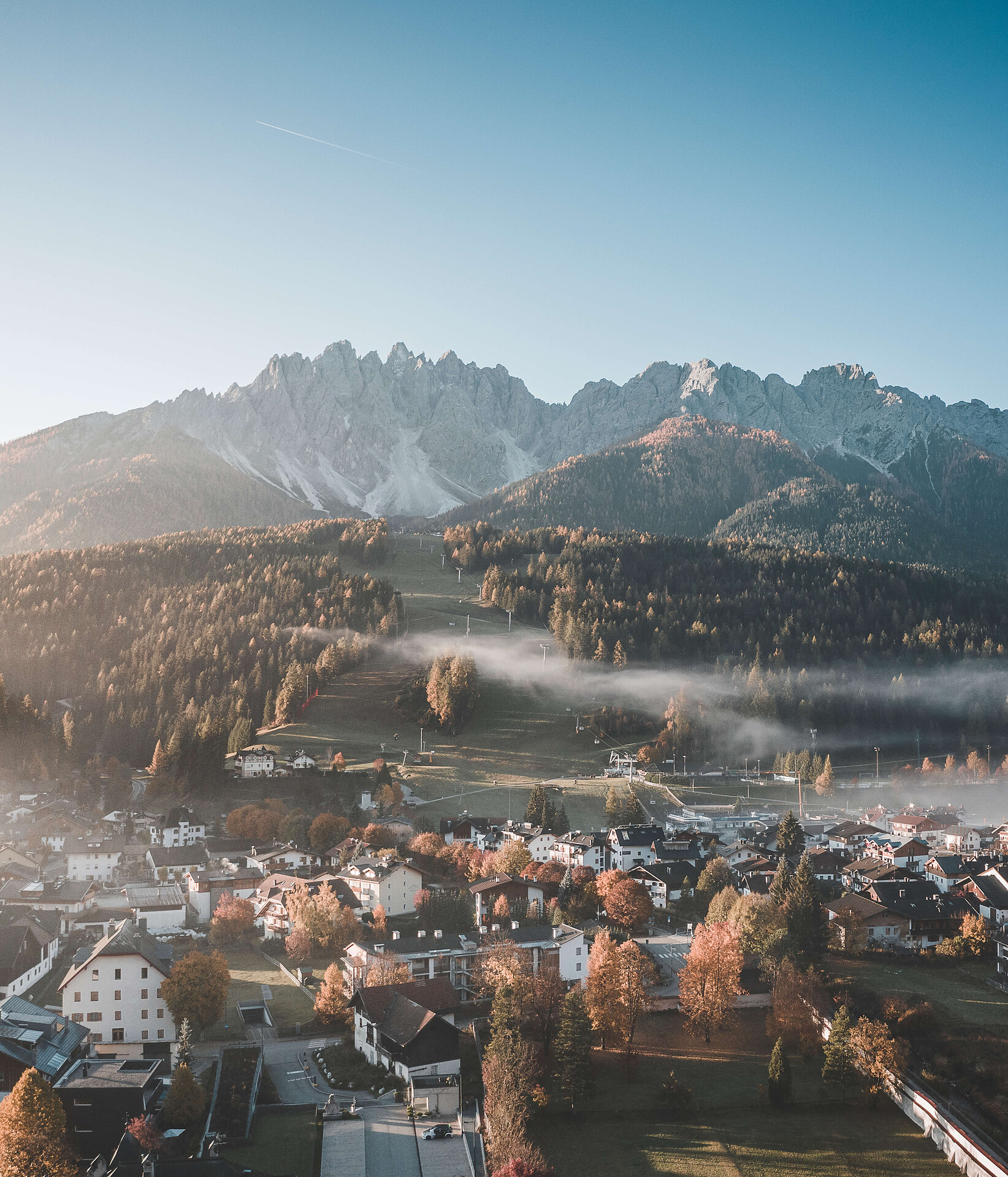 San Candido con montagna Haunold Baranci