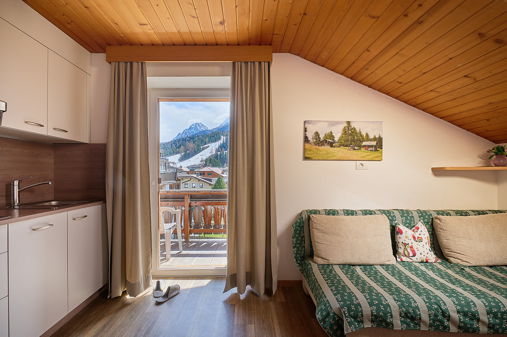 appartamento San Candido con balcone zona centrale e tranquilla