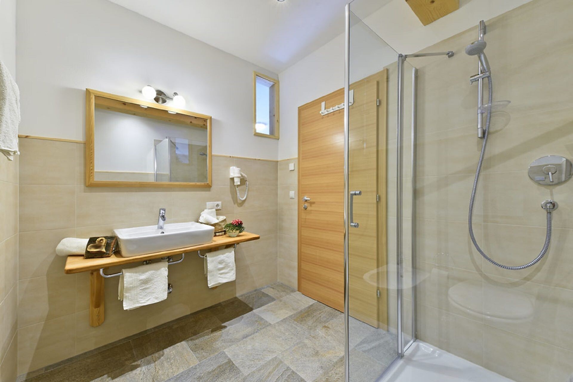 Attic apartment bathroom