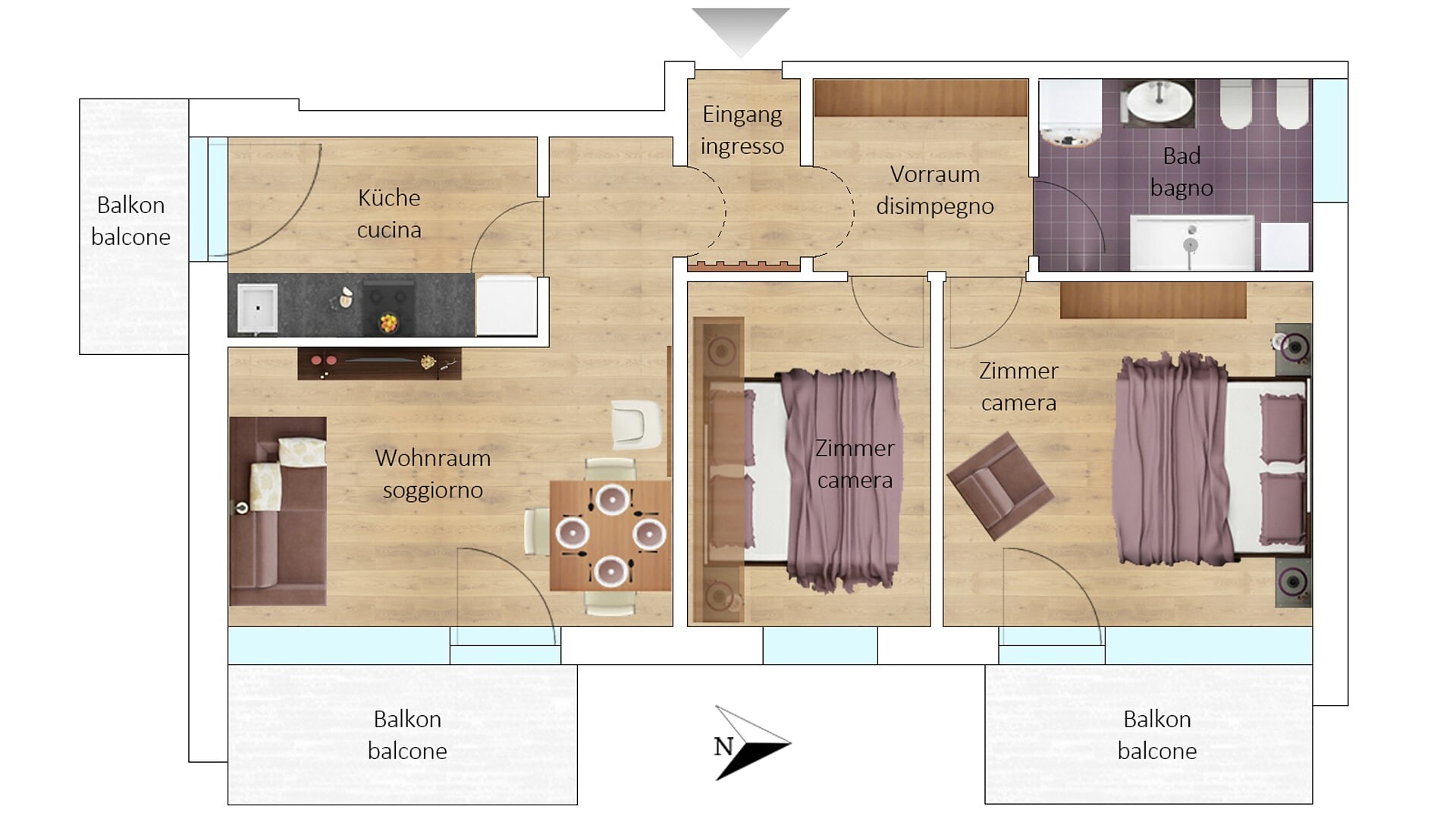 appartamento Appartement 144 - San Candido - #12 - Aurturist - Regione dolomitica 3 Cime - suedtirol.info