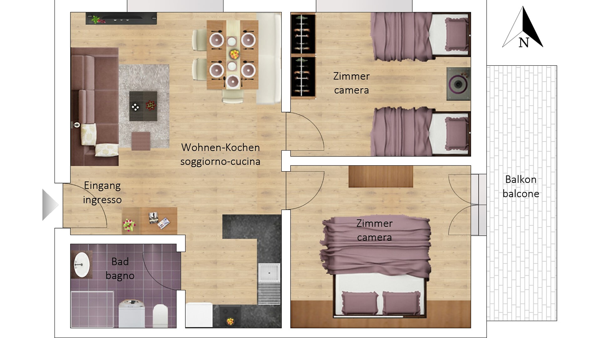 appartamento Appartement 104 - San Candido - #10 - Aurturist - Regione dolomitica 3 Cime - suedtirol.info