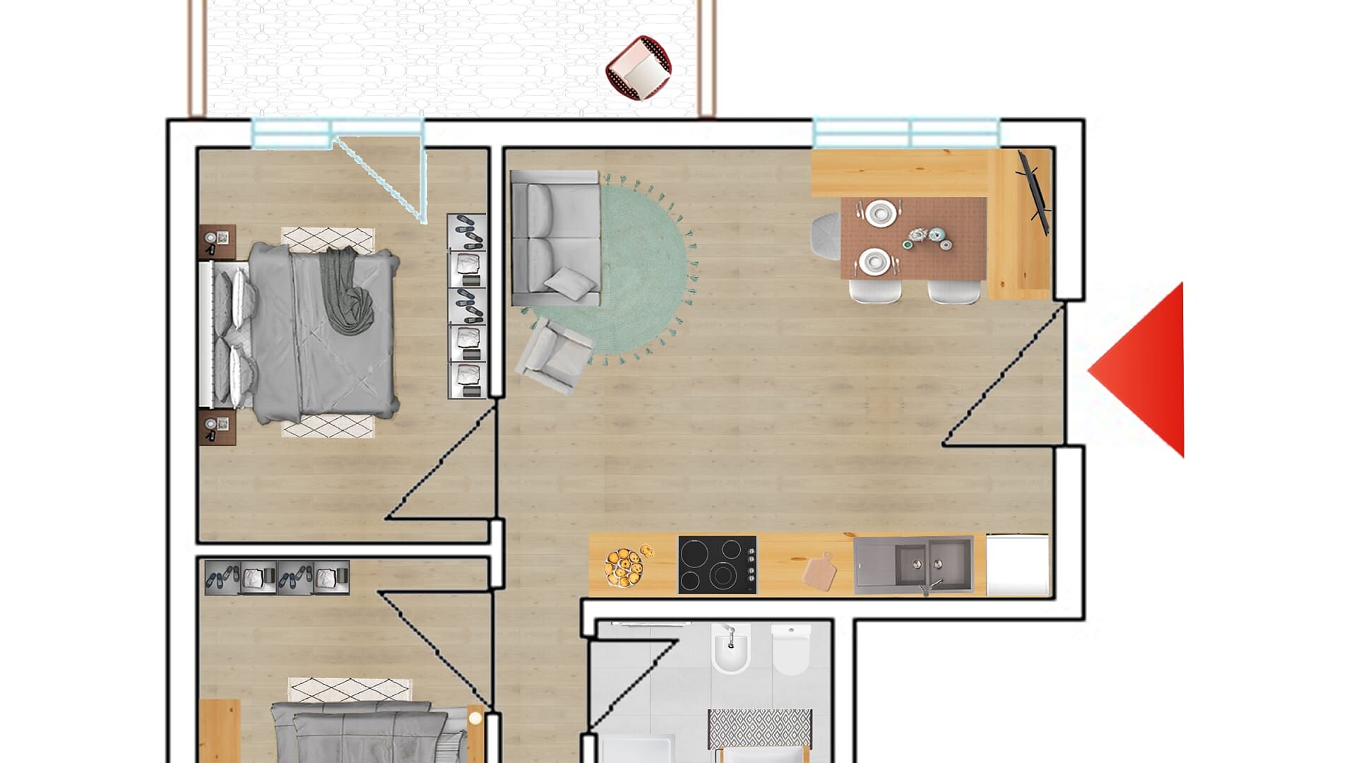 appartamento Appartement 168 - San Candido - #10 - Aurturist - Regione dolomitica 3 Cime - suedtirol.info