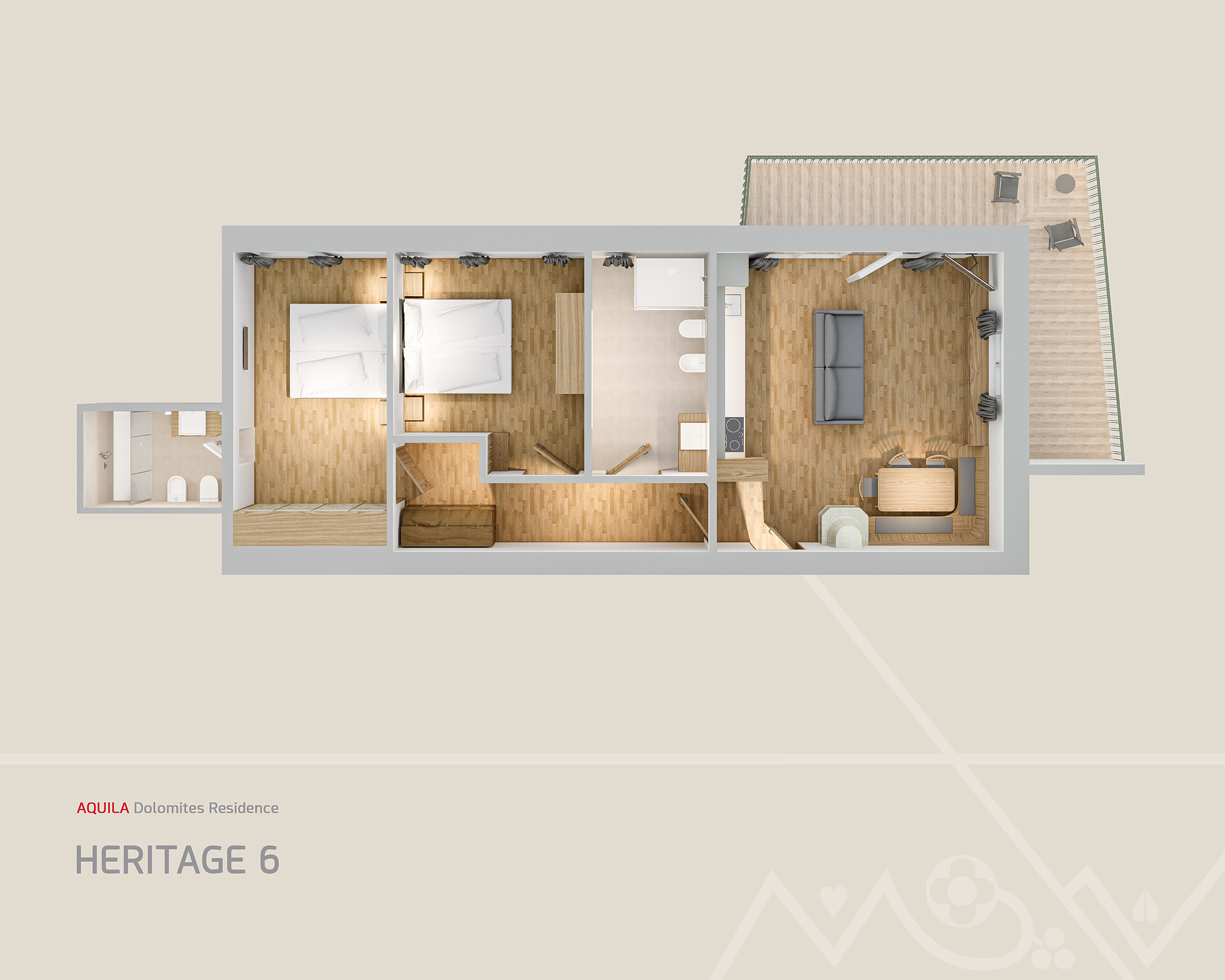 Ferienwohnung *NEW* Heritage 6 - #5 - Aquila Dolomites Residence - Dolomitenregion Gröden - suedtirol.info