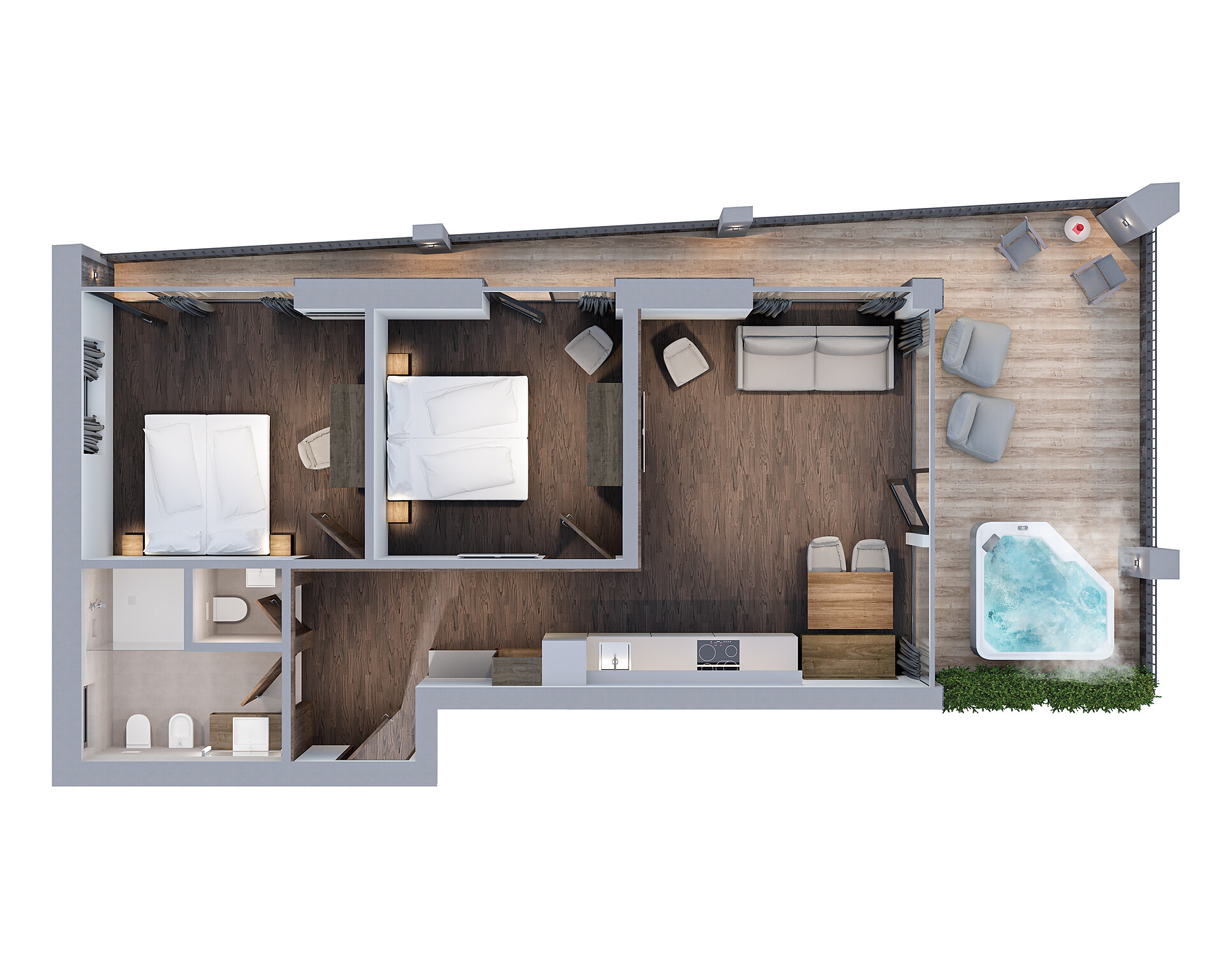 Ferienwohnung Penthouse groß - #10 - Aquila Dolomites Residence - Dolomitenregion Gröden - suedtirol.info
