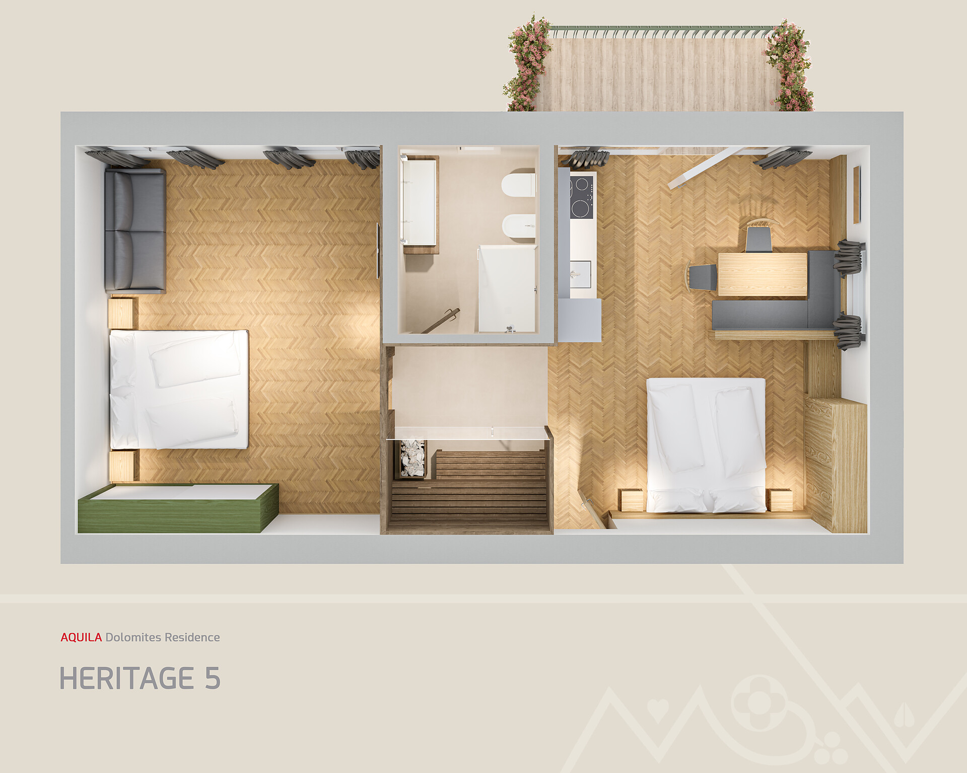 Ferienwohnung *NEW* Heritage 5 - #6 - Aquila Dolomites Residence - Dolomitenregion Gröden - suedtirol.info
