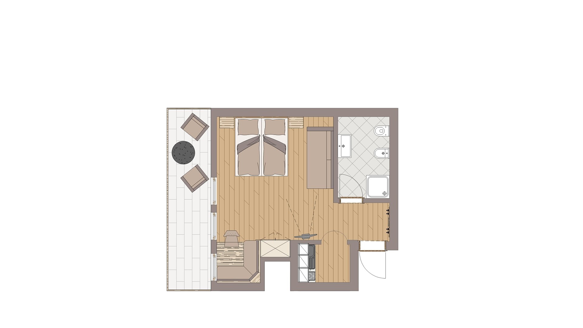 Ferienwohnung Apartment for 3 - Olang - #10 - Aparthotel Familiaris - Family Apartments - Pools & Spa in Dolomites - Dolomitenregion Kronplatz - suedtirol.info