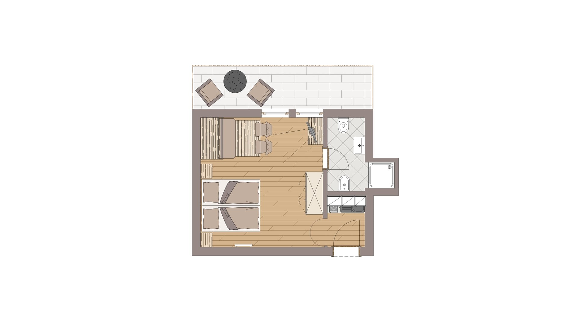 Ferienwohnung Apartment for 2 - Olang - #6 - Aparthotel Familiaris - Family Apartments - Pools & Spa in Dolomites - Dolomitenregion Kronplatz - suedtirol.info