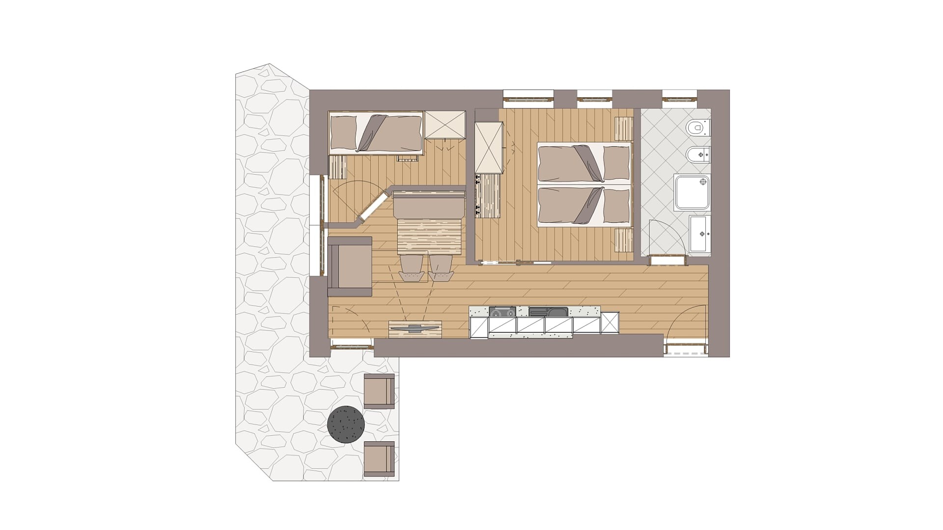 Zimmer Family Apartment - Olang - #6 - Aparthotel Familiaris - Family Apartments - Pools & Spa in Dolomites - Dolomitenregion Kronplatz - suedtirol.info