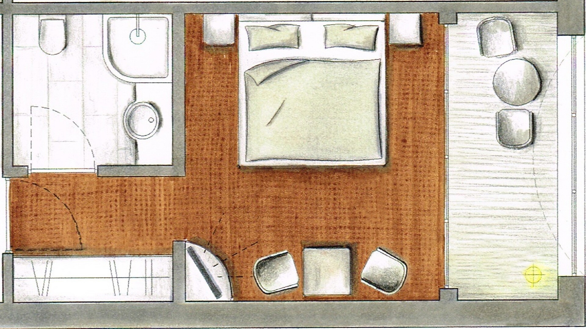 Zimmer Double (ca. 20 m²) - #4 - Hotel Golserhof - Meran und Umgebung - suedtirol.info