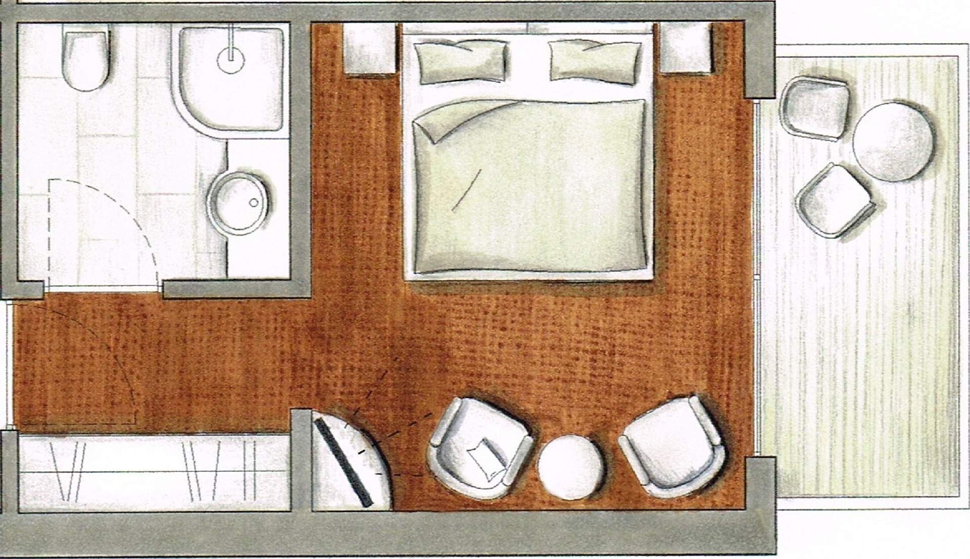 Zimmer Mini (ca. 18-20 m²) - #4 - Hotel Golserhof - Meran und Umgebung - suedtirol.info