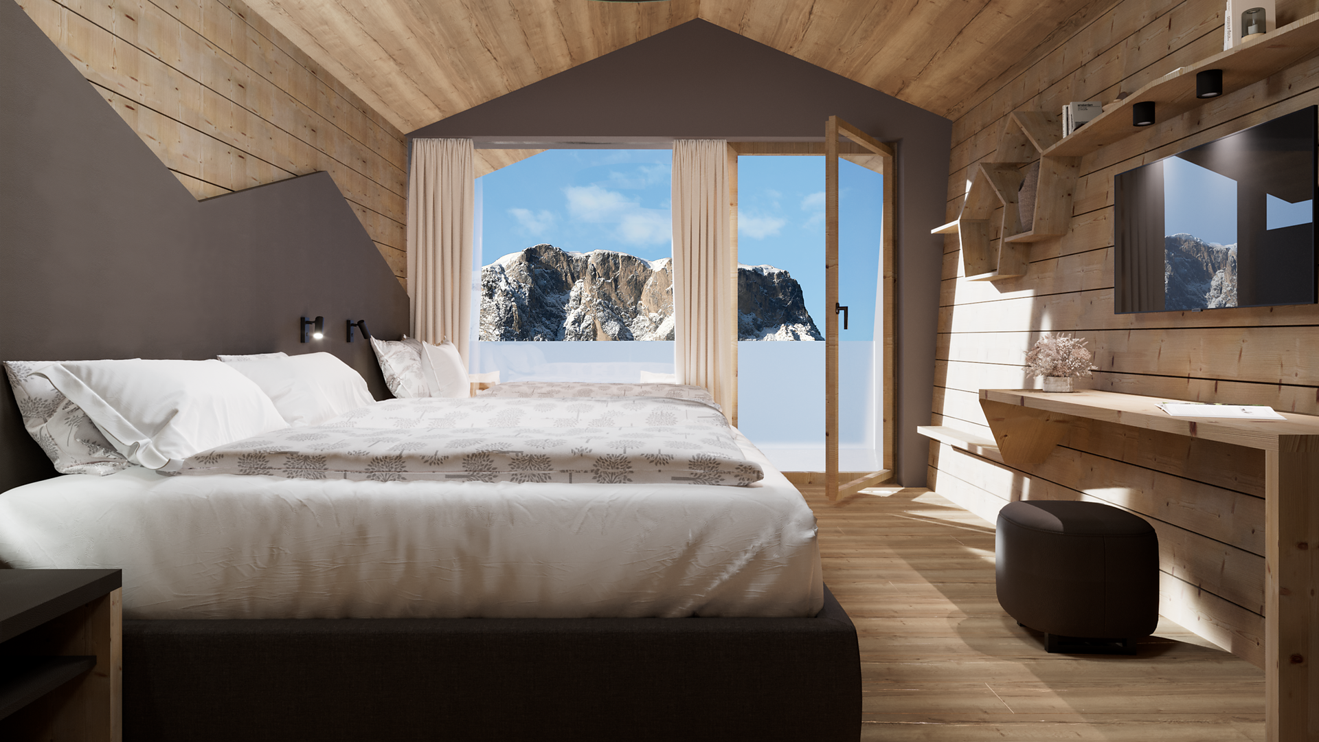 Room SAS charme chalet - #2 - Boarding House La Müda - Dolomites Region Alta Badia - suedtirol.info