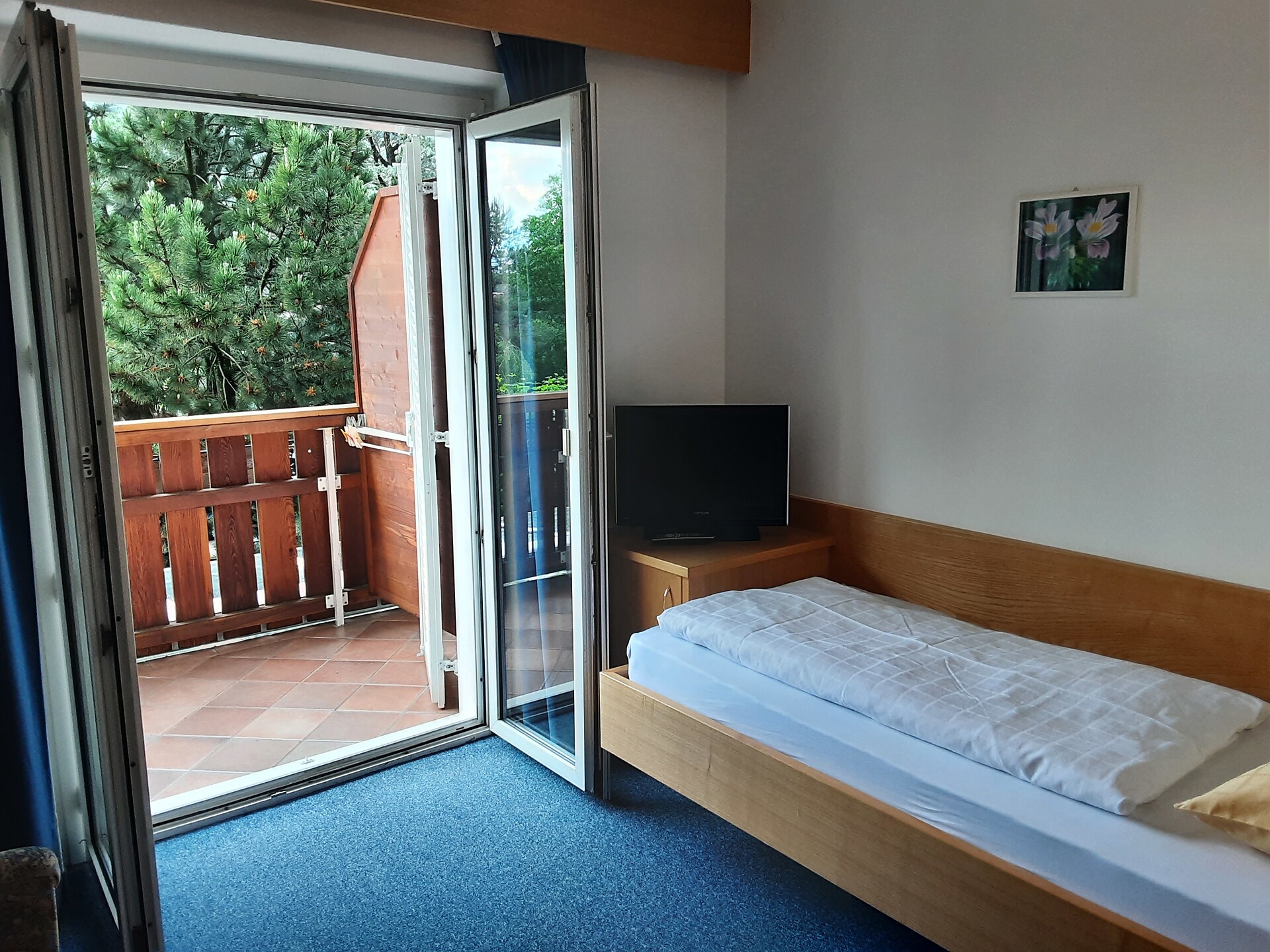 camera camera singola molto acogliente con balcone - #3 - Garni Paradies - Merano e dintorni - suedtirol.info