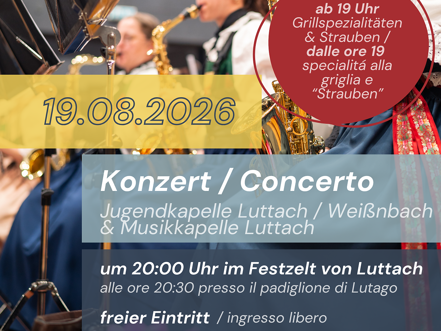 Evening concert in Luttach/Ahrntal valley - Ahrntal/Valle Aurina - #1 - suedtirol.info