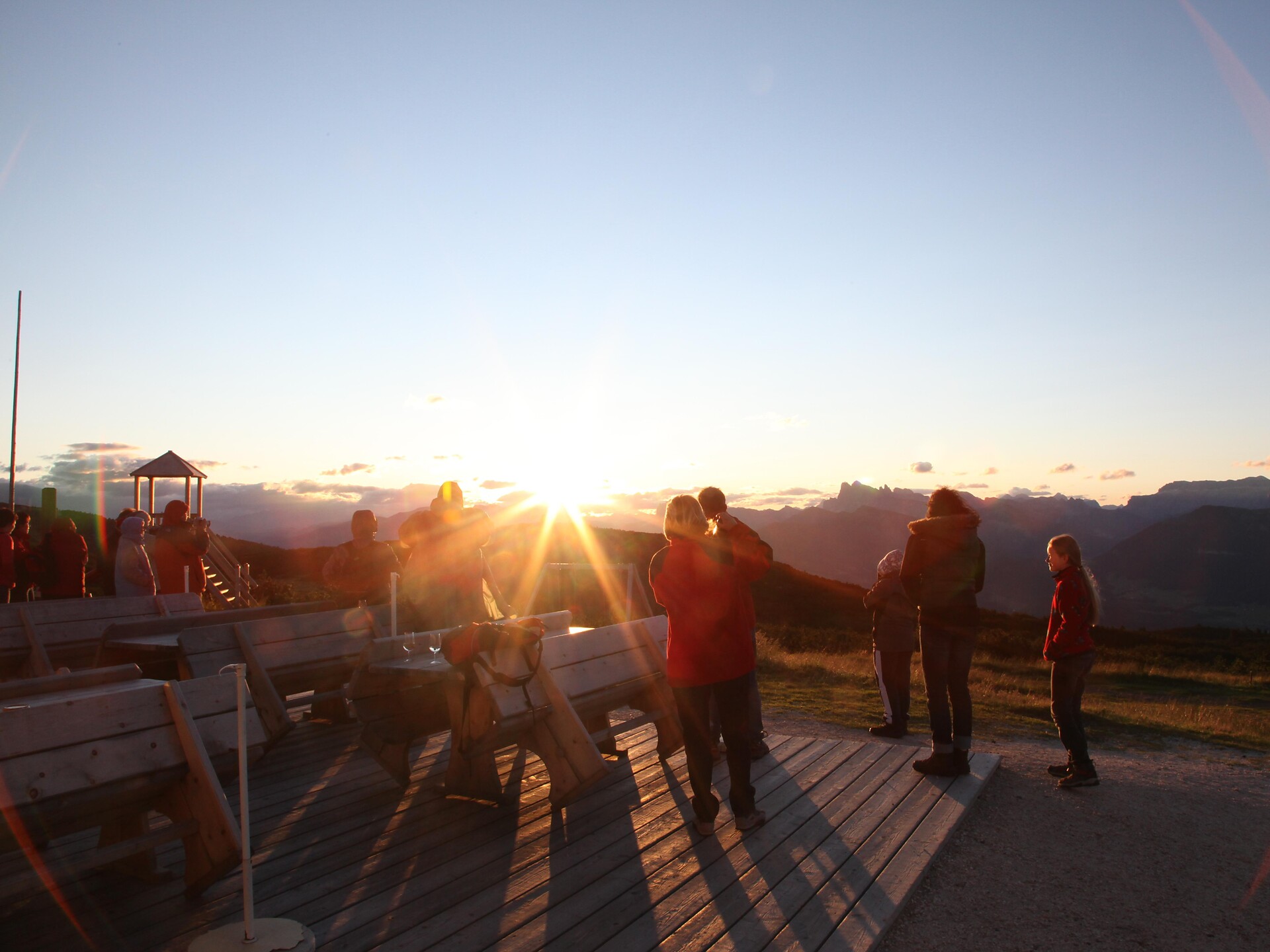 Sun rise on the Rittner Horn Ritten/Renon 2 suedtirol.info