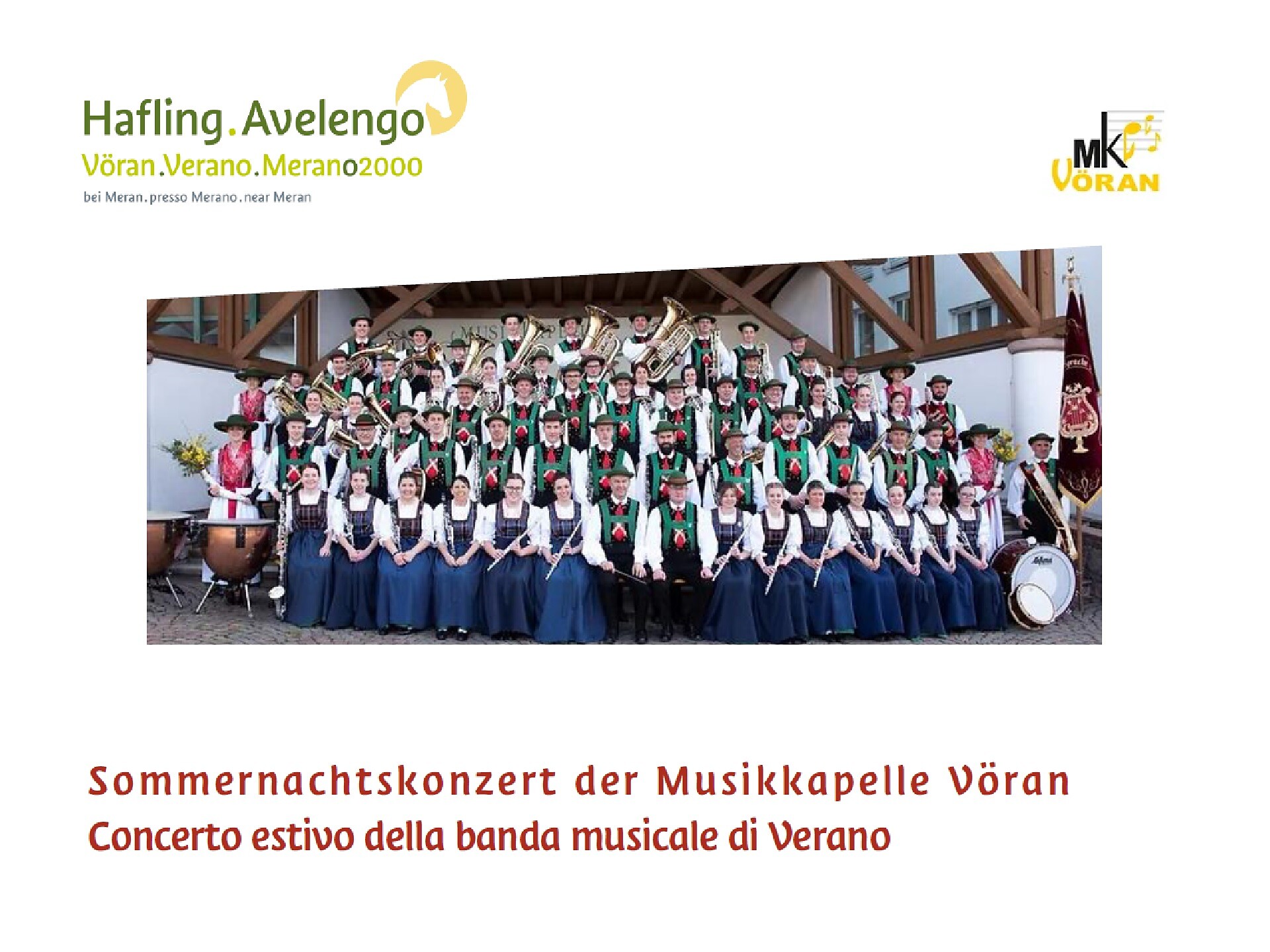 Sommernachtskonzert der Musikkapelle Vöran - Meran und Umgebung - #1 - suedtirol.info