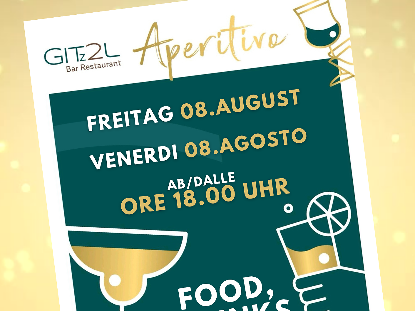 Long aperitif at the Gitzl with live music - Dolomites Region Eggental - #1 - suedtirol.info