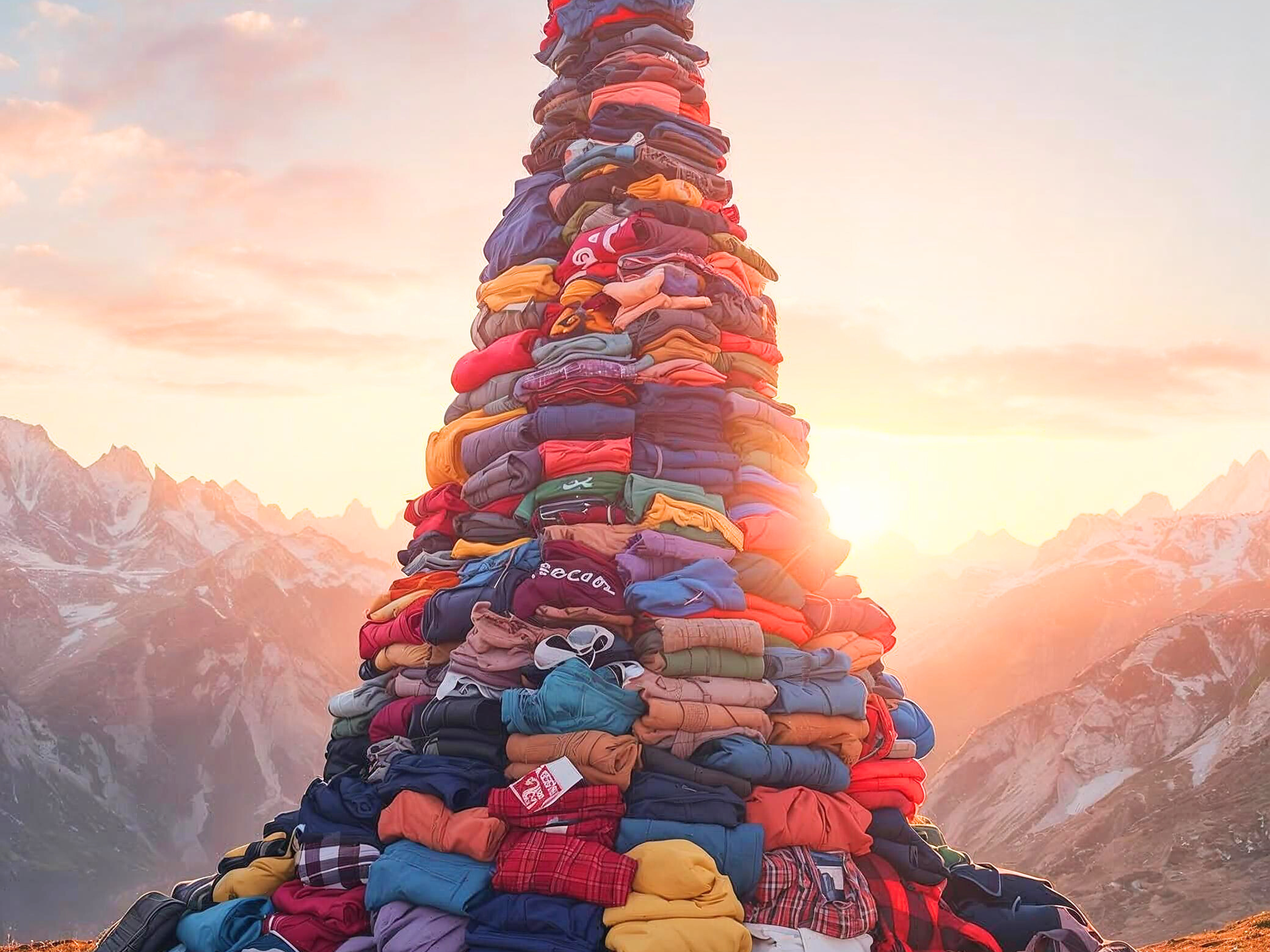 Installazione “Montagna di vestiti – È questa la vetta?” - Bressanone e dintorni - #1 - suedtirol.info