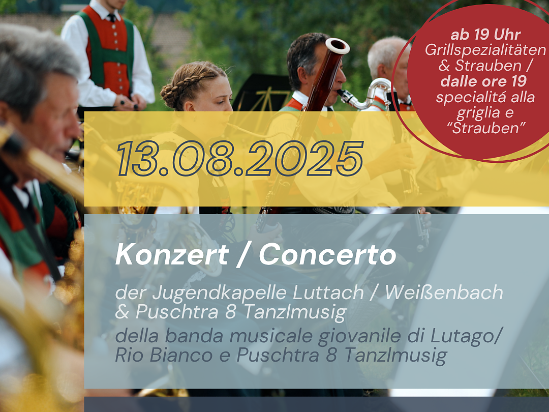 Evening concert in Luttach/Ahrntal valley - Ahrntal/Valle Aurina - #1 - suedtirol.info