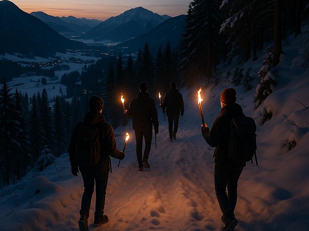 Avventurosa fiaccolata sul Monte Cavallo seguita da divertimento in slittino - Vipiteno e dintorni - #2 - suedtirol.info