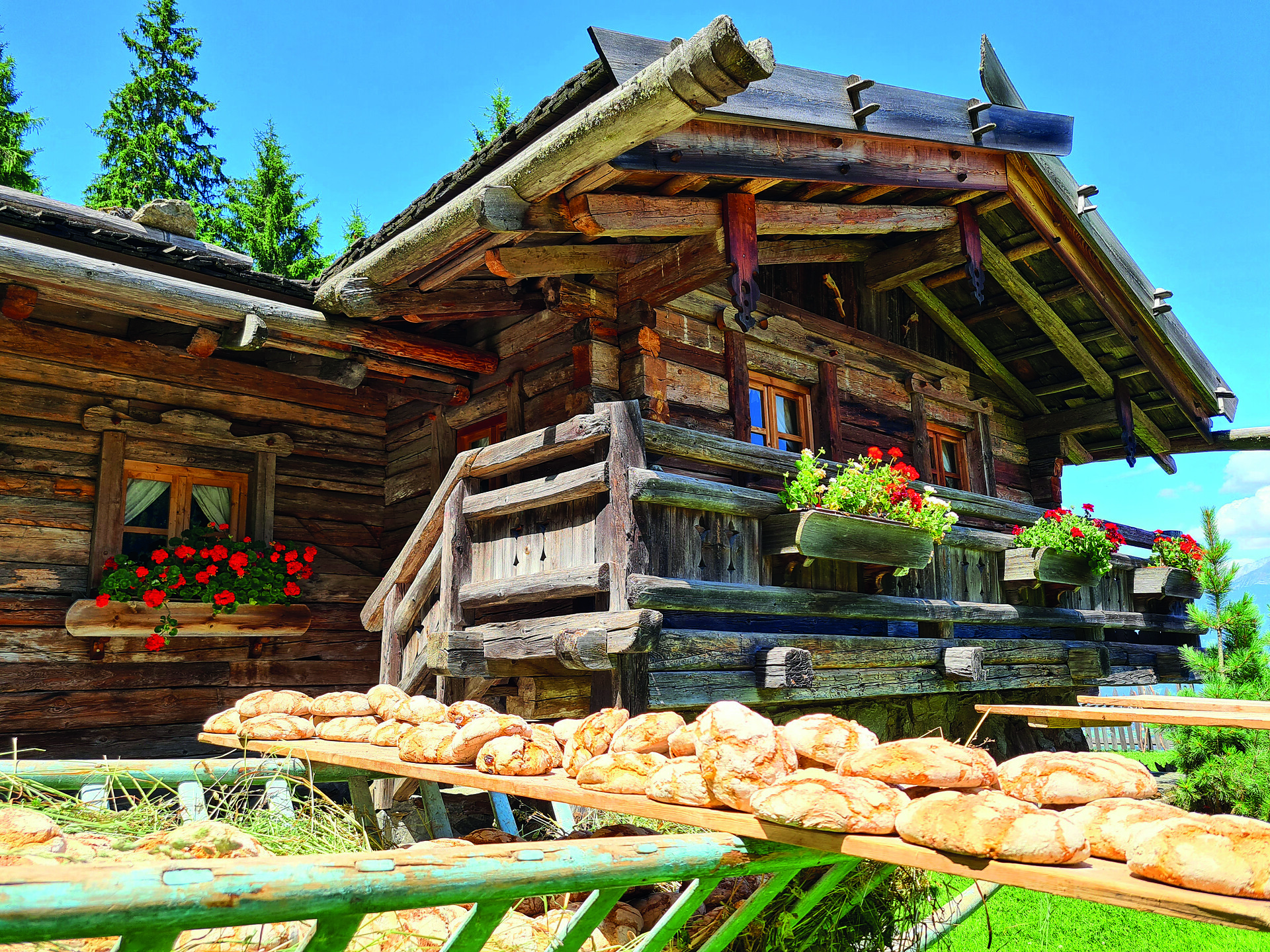 Preparazione di pane casareccio nel vecchio forno di legna - Regione dolomitica Plan de Corones - #1 - suedtirol.info