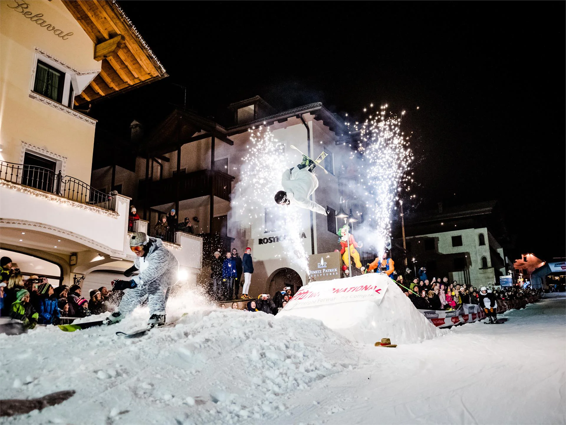 Big Carnival Skishow delle tre scuole di sci della Val Gardena Santa Cristina Val Gardena 2 suedtirol.info