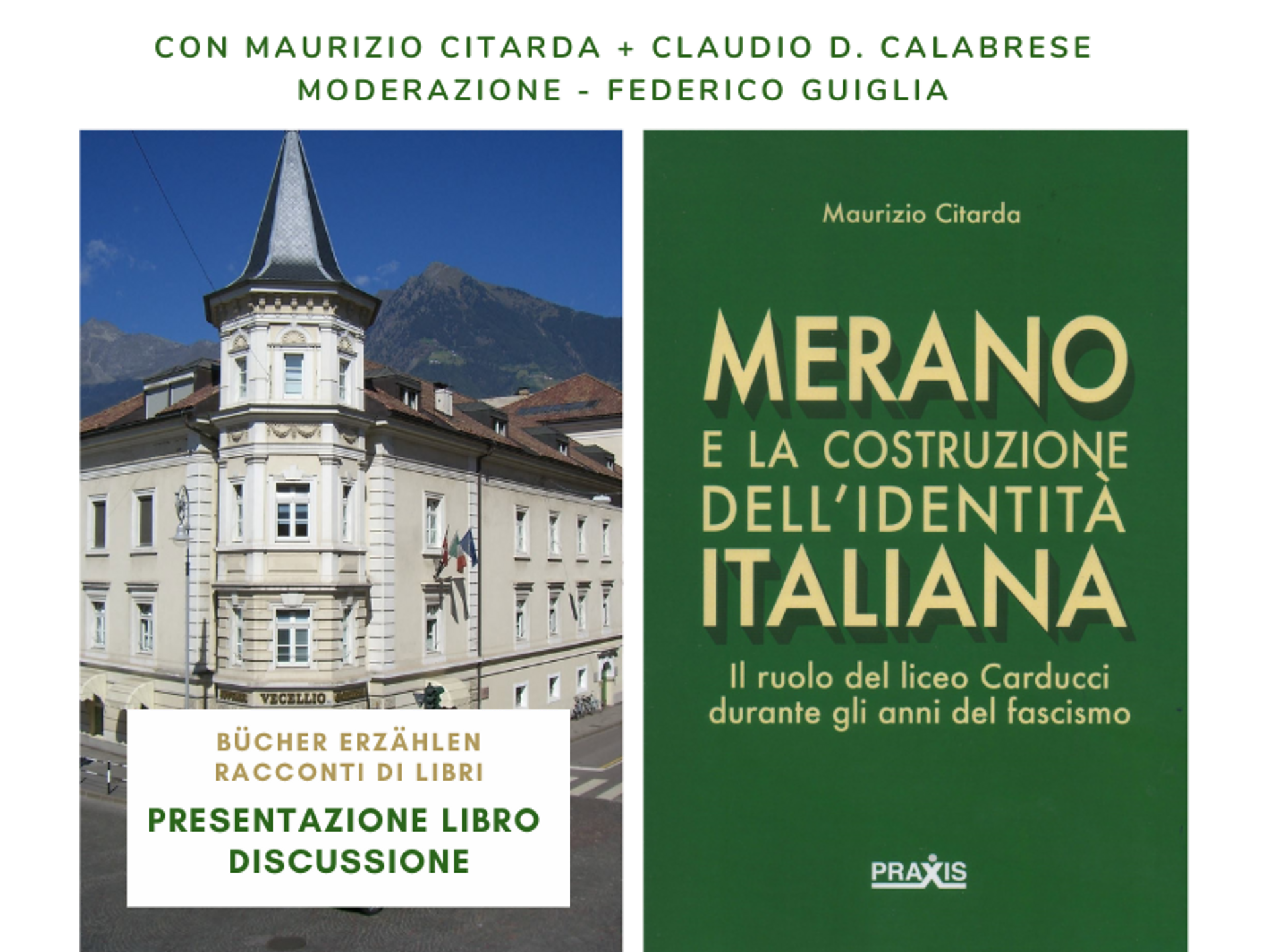 Buchvorstellung in Italienisch - Merano e la costruzione dell'identità italiana - Meran und Umgebung - #1 - suedtirol.info