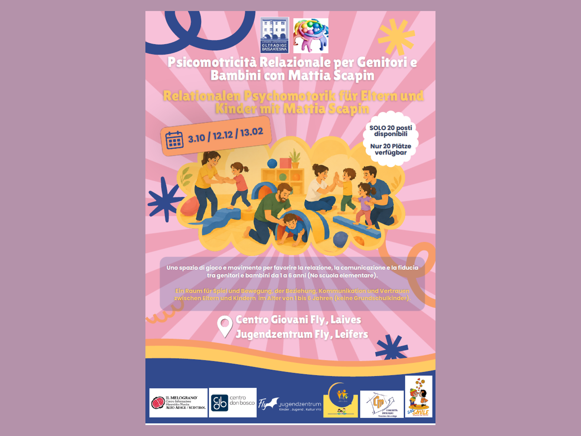 Beziehungspychomotorik für Eltern und Kinder - Bozen und Umgebung - #1 - suedtirol.info