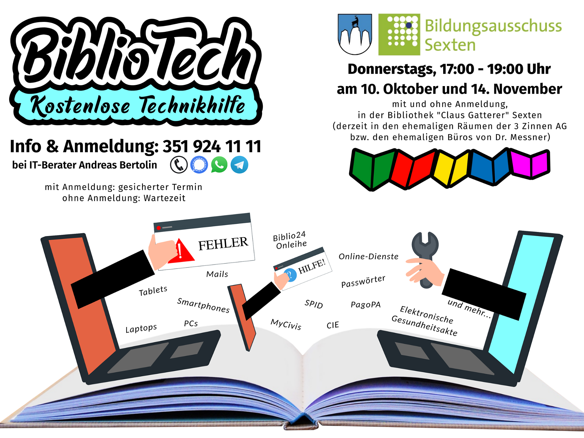 BiblioTech - Kostenlose Technickhilfe - Dolomites Region 3 Zinnen - #1 - suedtirol.info