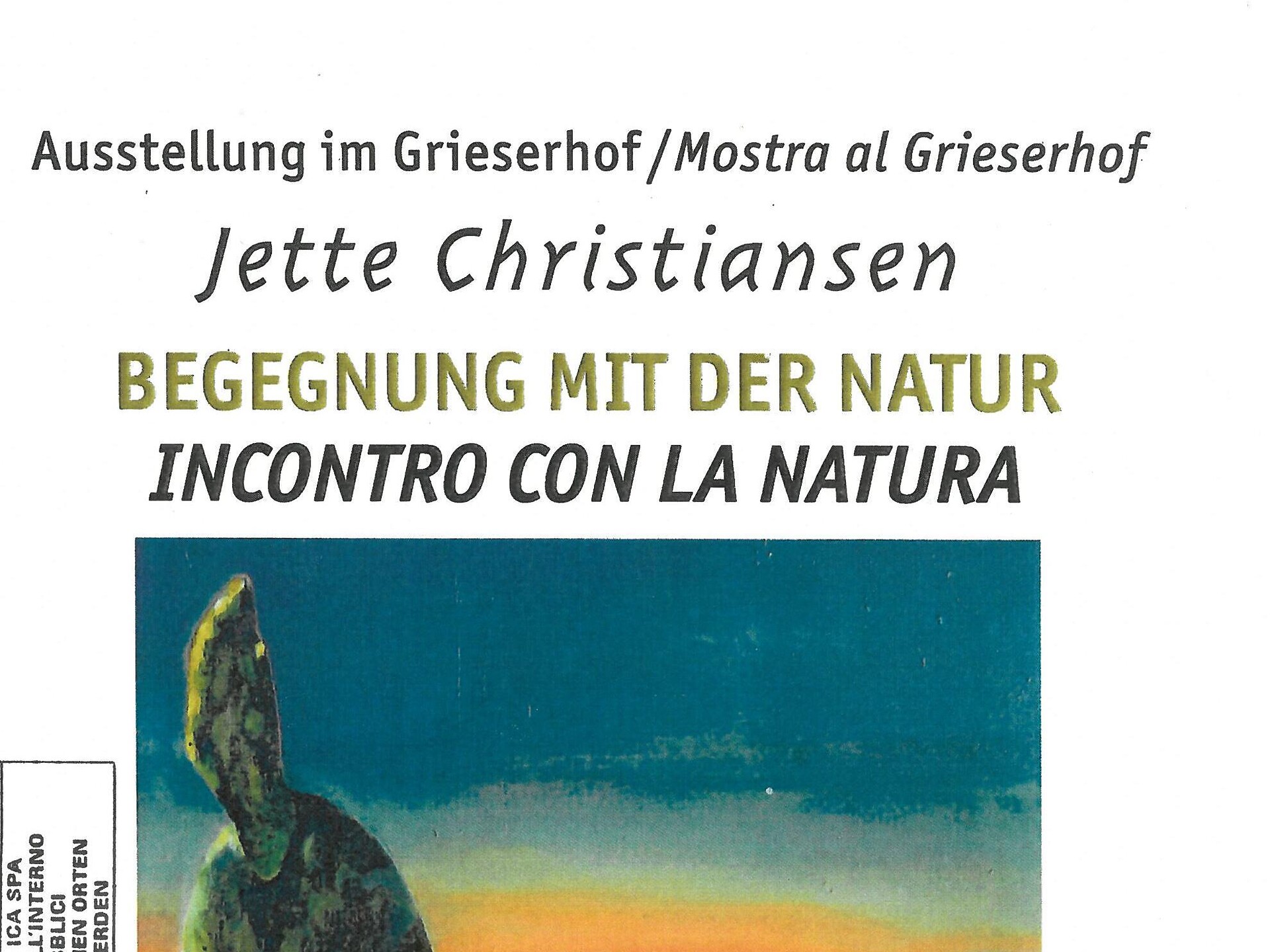 Begegnung mit Der Natur/Incontro con la natura - Exibition - Bolzano/Bozen and environs - #1 - suedtirol.info