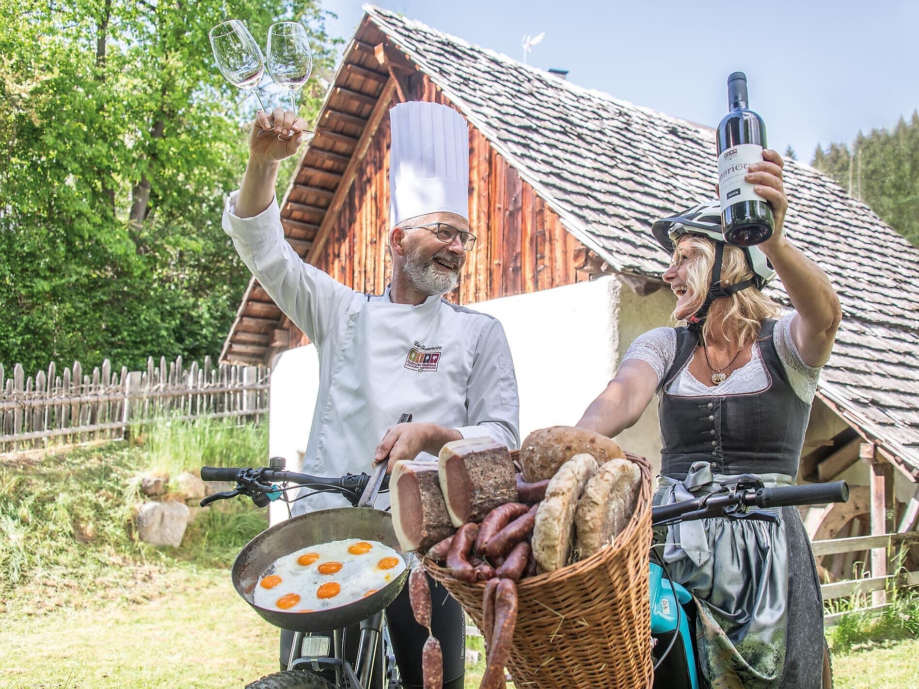 Bike & Gourmet nelle Dolomiti: "Kaminwurzen"-Tour con guida Chienes 2 suedtirol.info