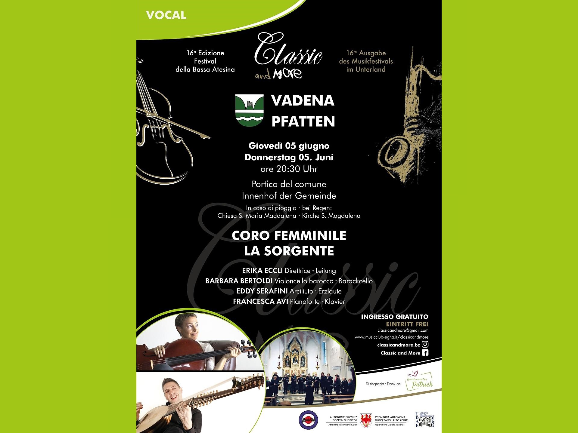 Coro Femminile La Sorgente - Classic and More Pfatten 1 suedtirol.info