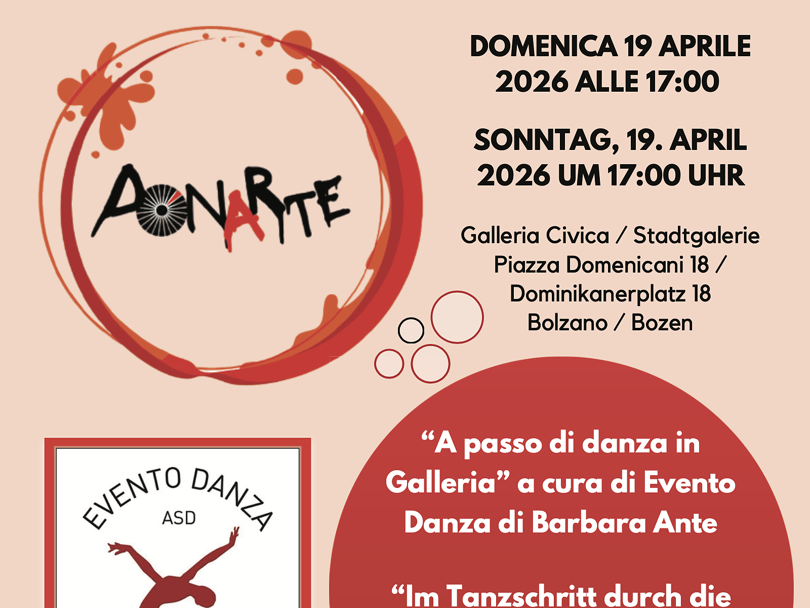 DonArte 2026 - Dance Workshop - Bozen und Umgebung - #1 - suedtirol.info