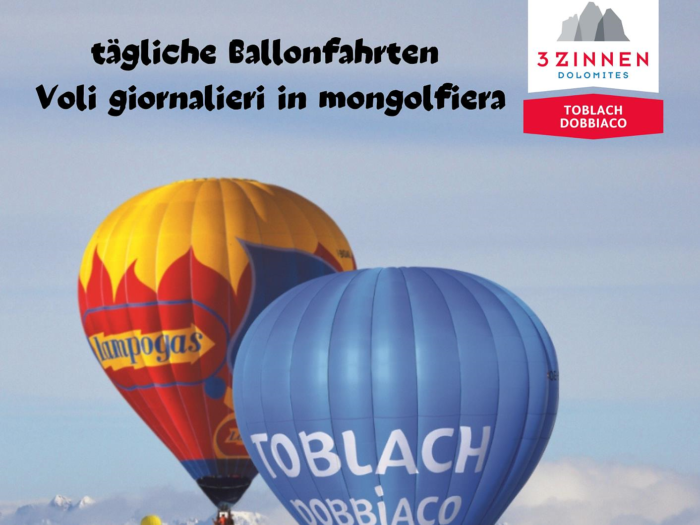 Dolomiti Balloonweek: tägliche Balloonfahrten Toblach 1 suedtirol.info