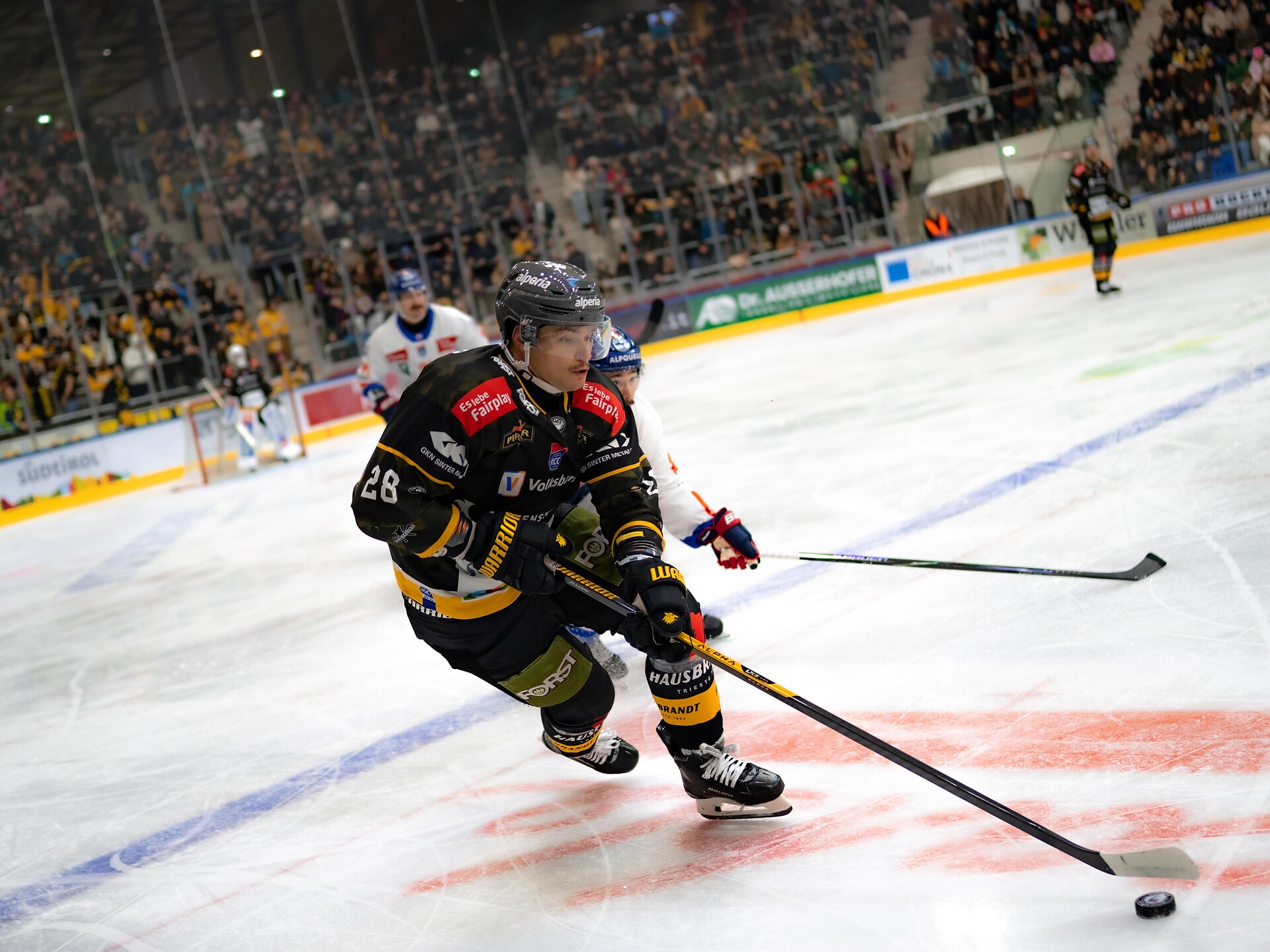 Eishockeyspiel: HC Falkensteiner Pustertal - HC TIWAG Innsbruck - Die Haie - Dolomitenregion Kronplatz - #1 - suedtirol.info