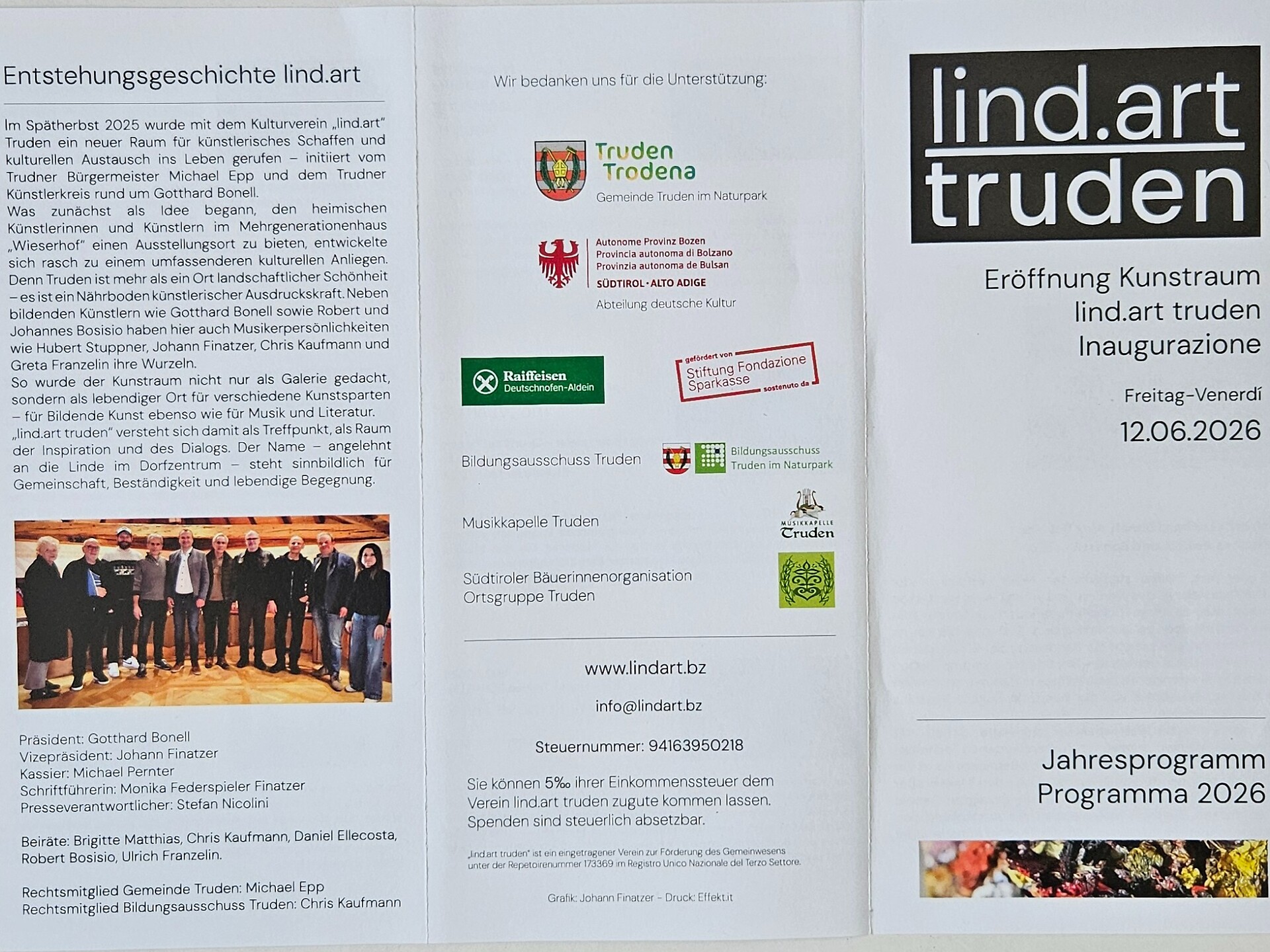 Eröffnung Kunstraum "lind.art" -  - #1 - suedtirol.info