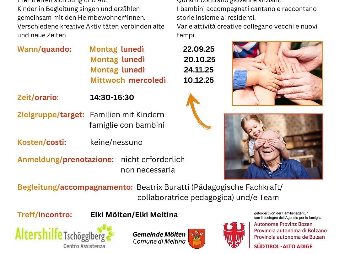 Elki Mölten - “MITANOND” – Eltern-Kind-Gruppe im Seniorenwohnheim Tschögglberg - Bozen und Umgebung - #2 - suedtirol.info
