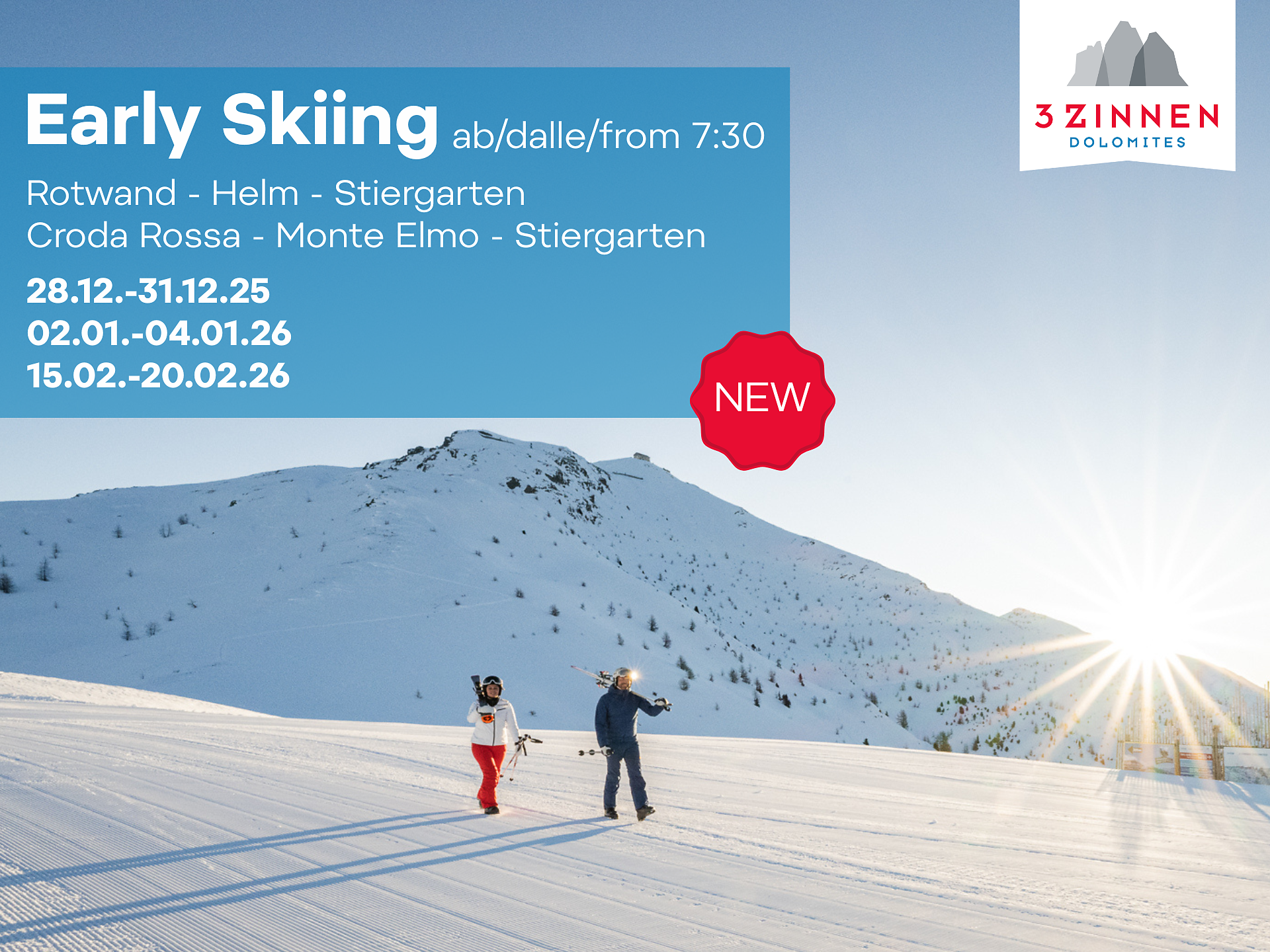 Early Skiing - Dolomitenregion 3 Zinnen - #1 - suedtirol.info